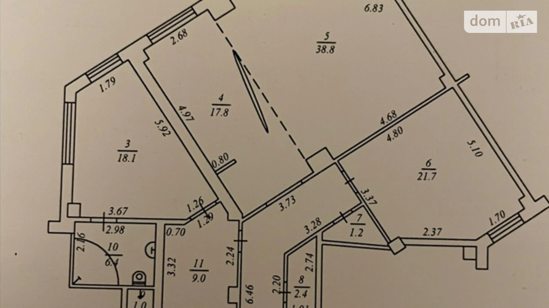 Продается 3-комнатная квартира 143 кв. м в Одессе, просп. Шевченко, 33