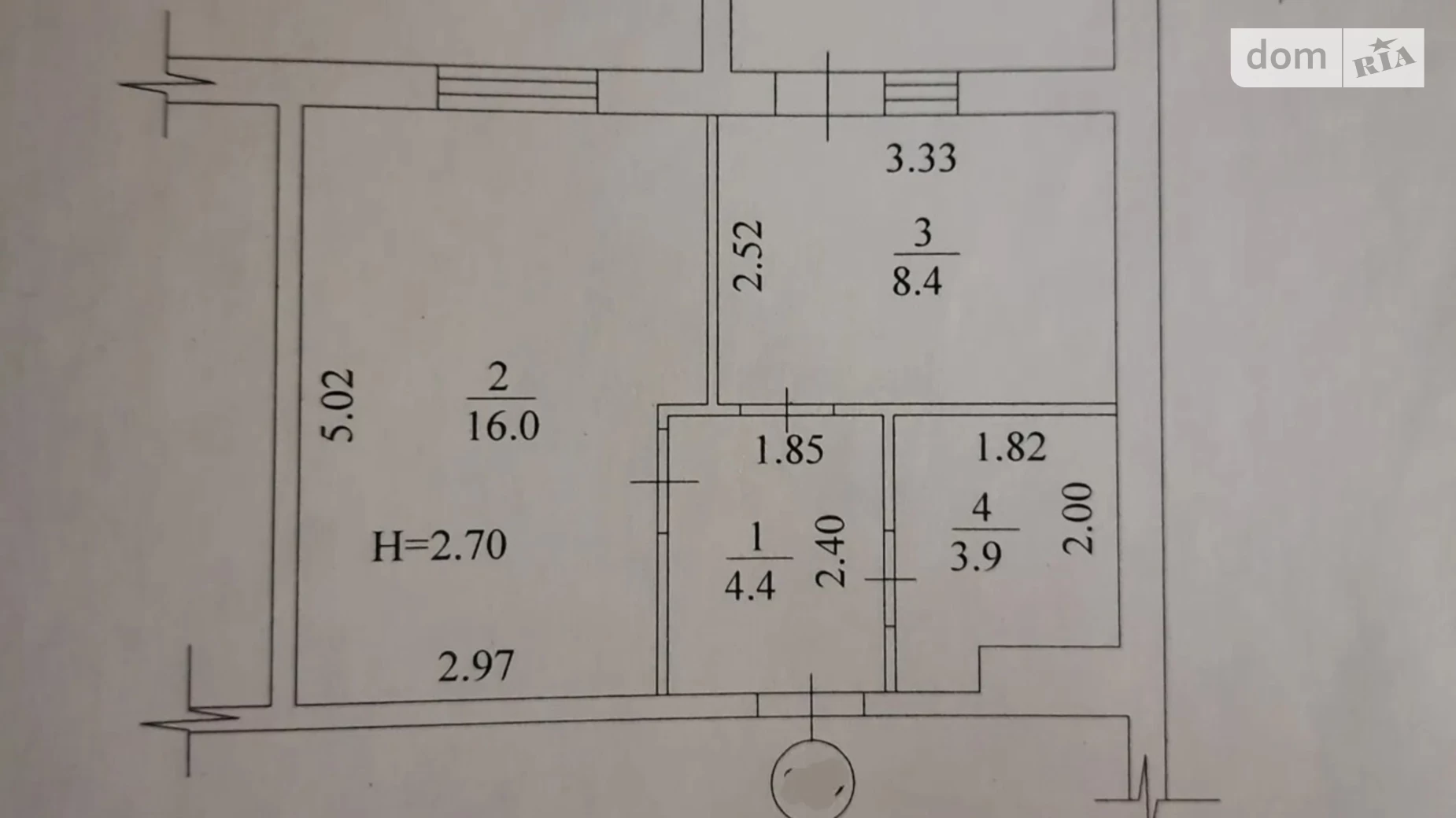 Продається 1-кімнатна квартира 35 кв. м у Харкові, в'їзд Ньютона