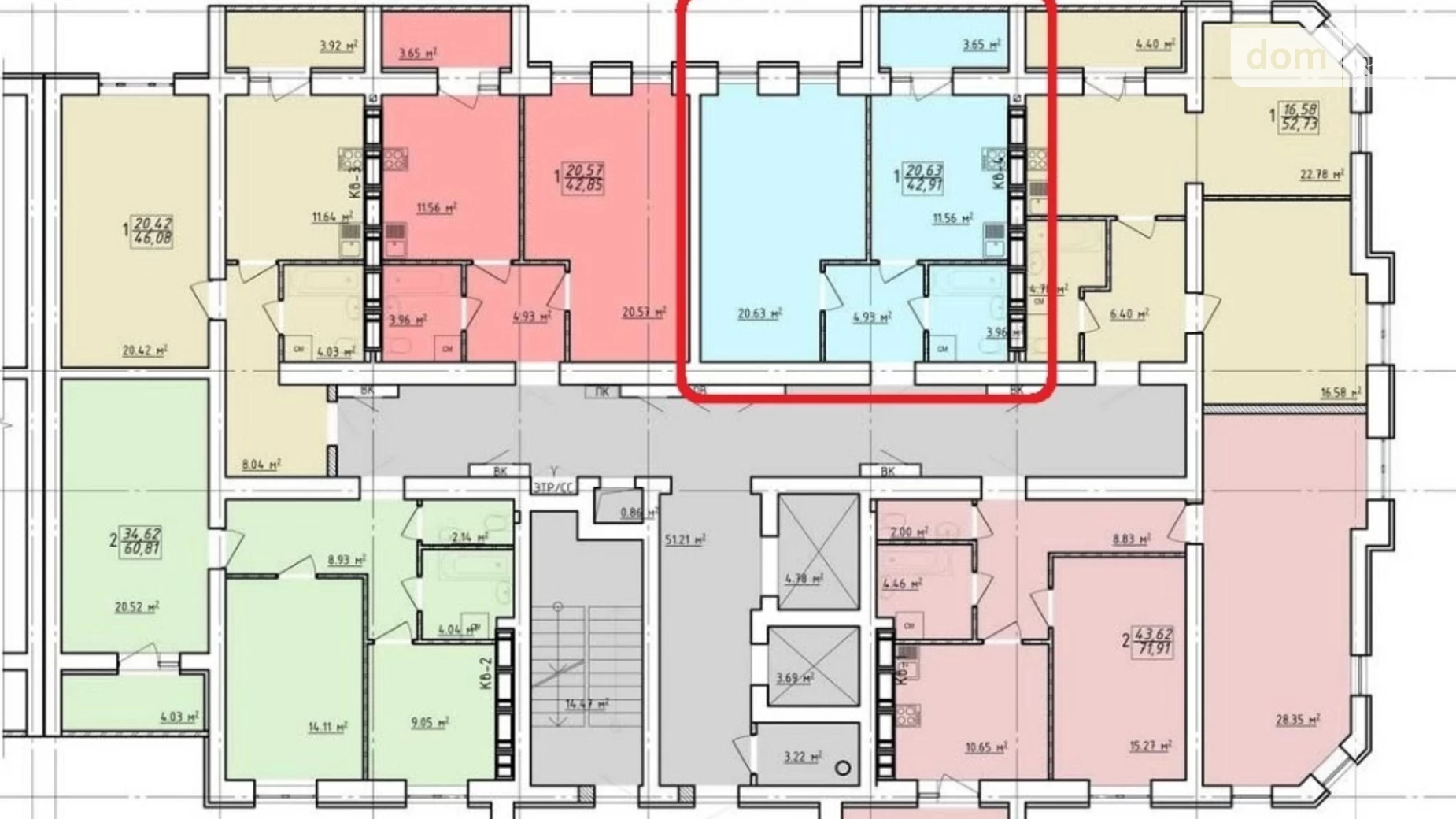 Продается 1-комнатная квартира 43 кв. м в Харькове, ул. Елизаветинская, 2Б