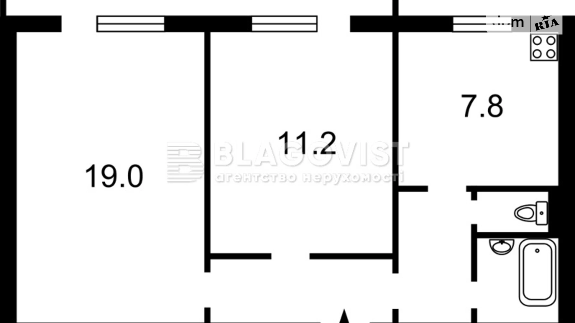 Продается 2-комнатная квартира 51 кв. м в Киеве, ул. Радунская, 44 - фото 3