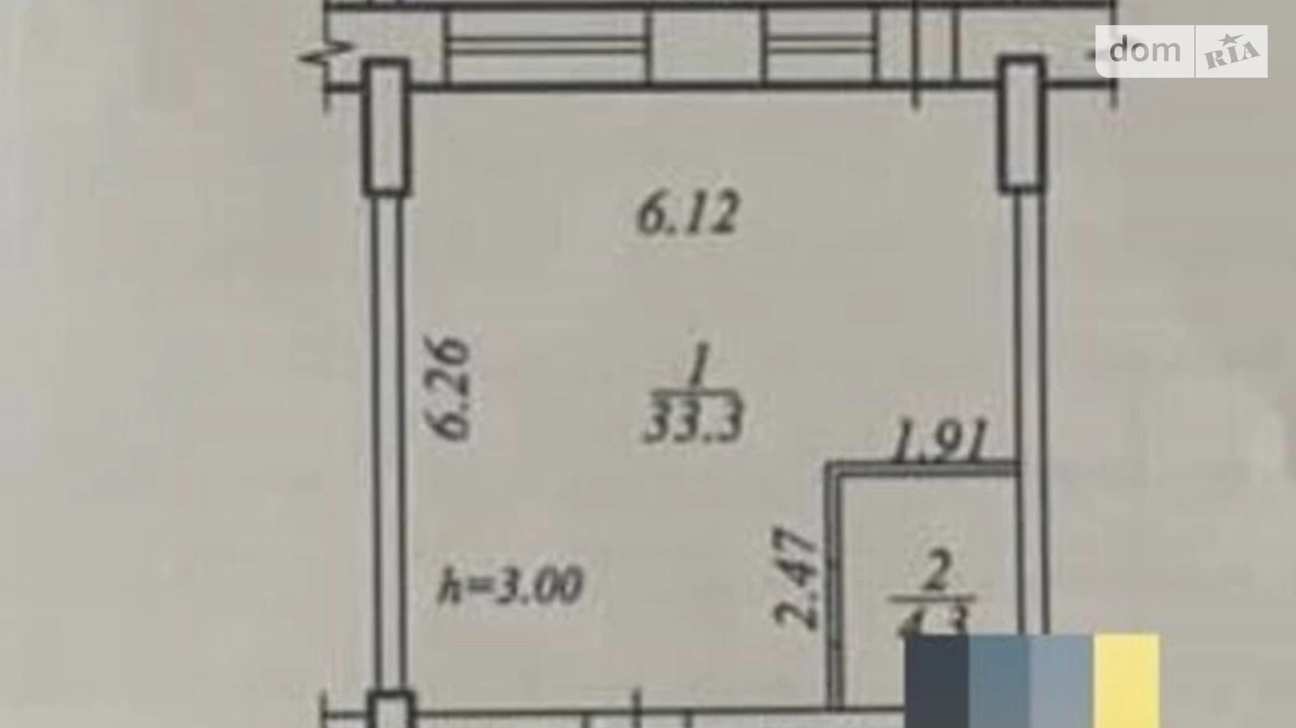 Продается 1-комнатная квартира 40 кв. м в Днепре, бул. Звездный, 1А - фото 2