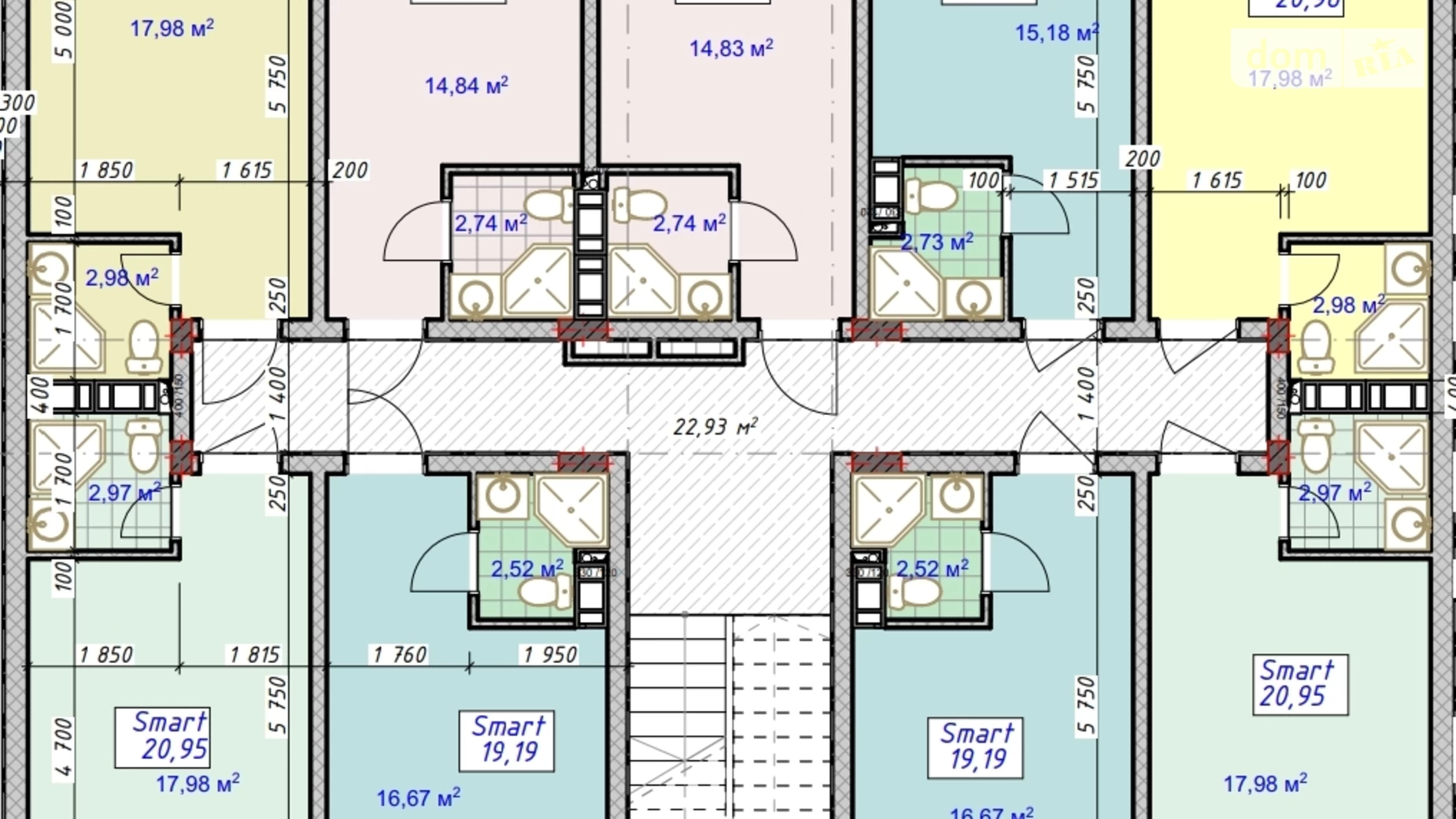 Продается 1-комнатная квартира 19.19 кв. м в Киеве, ул. Луговая (Бортничи)