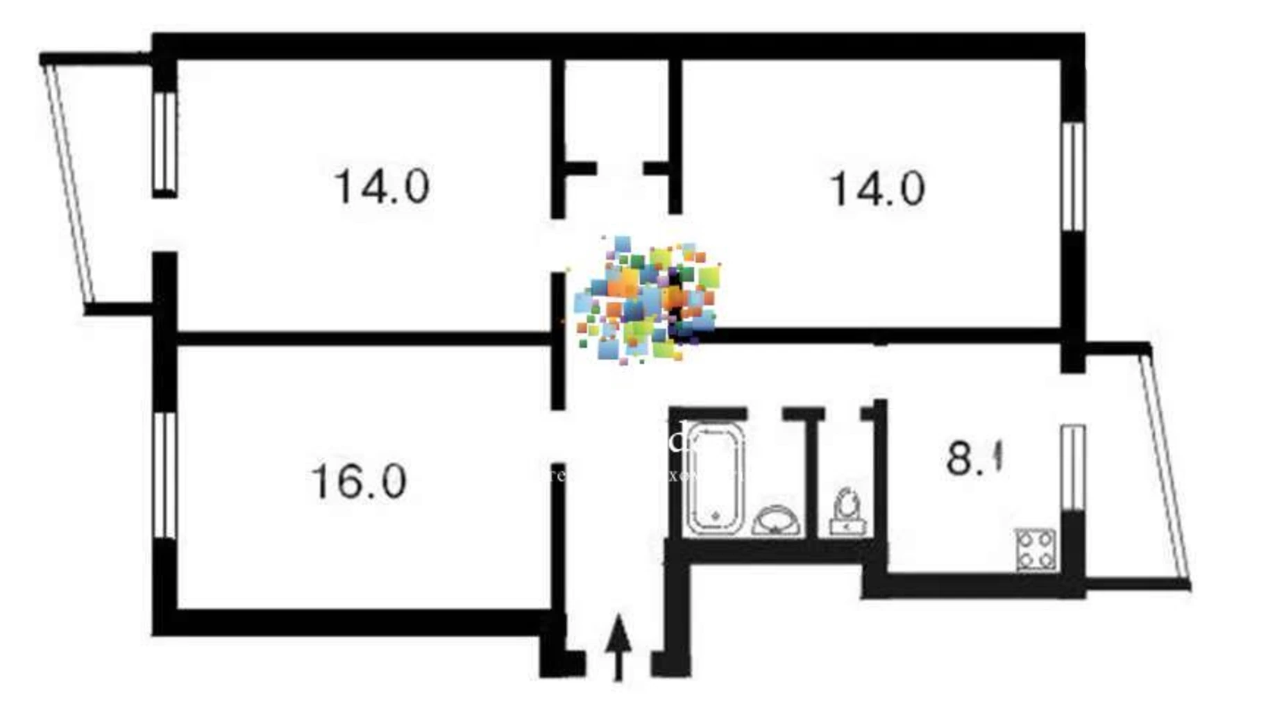 Продается 3-комнатная квартира 68 кв. м в Киеве, ул. Героев Мариуполя(Маршала Якубовского), 3