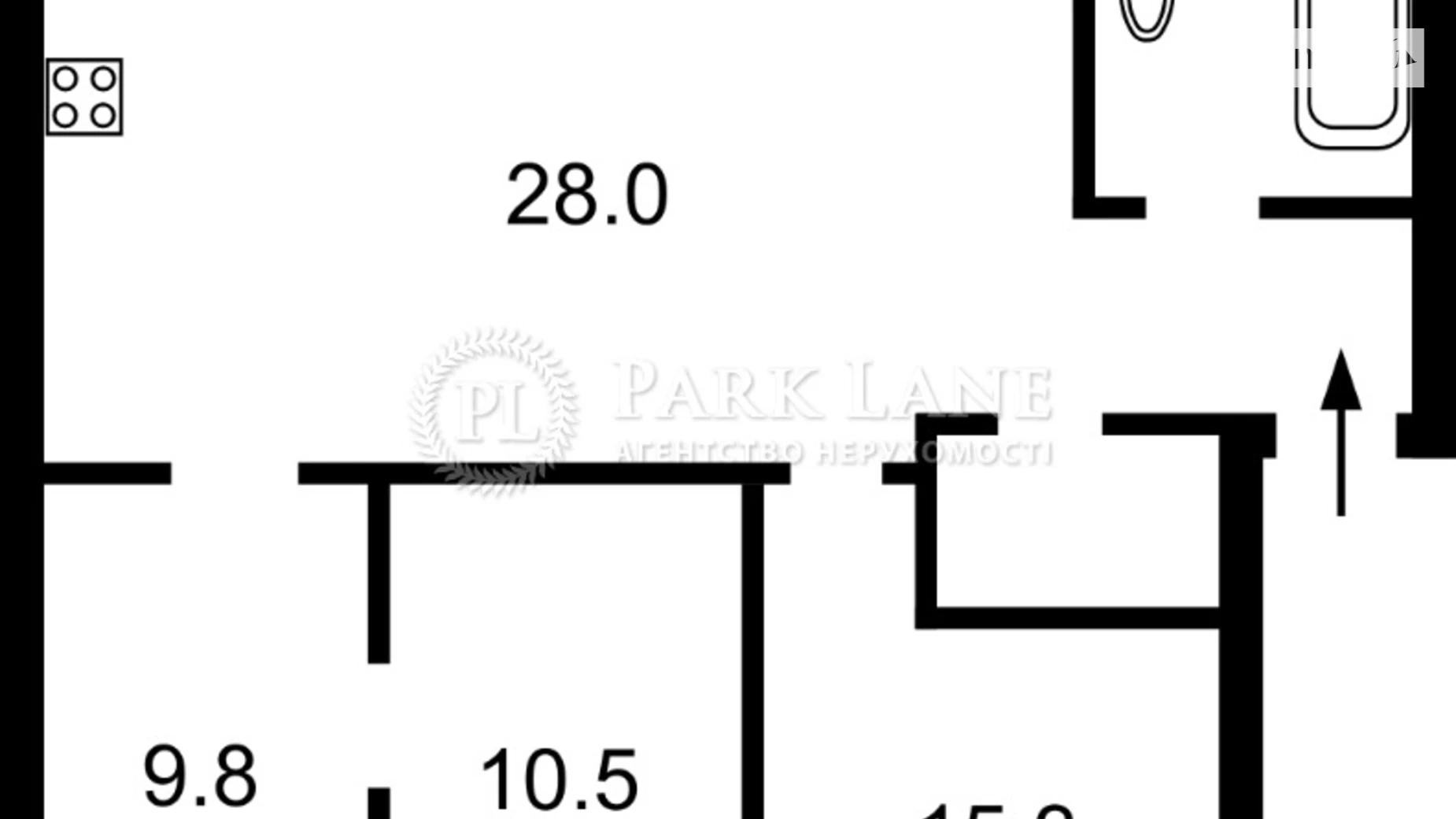 Продается 3-комнатная квартира 75 кв. м в Киеве, ул. Пирогова, 10