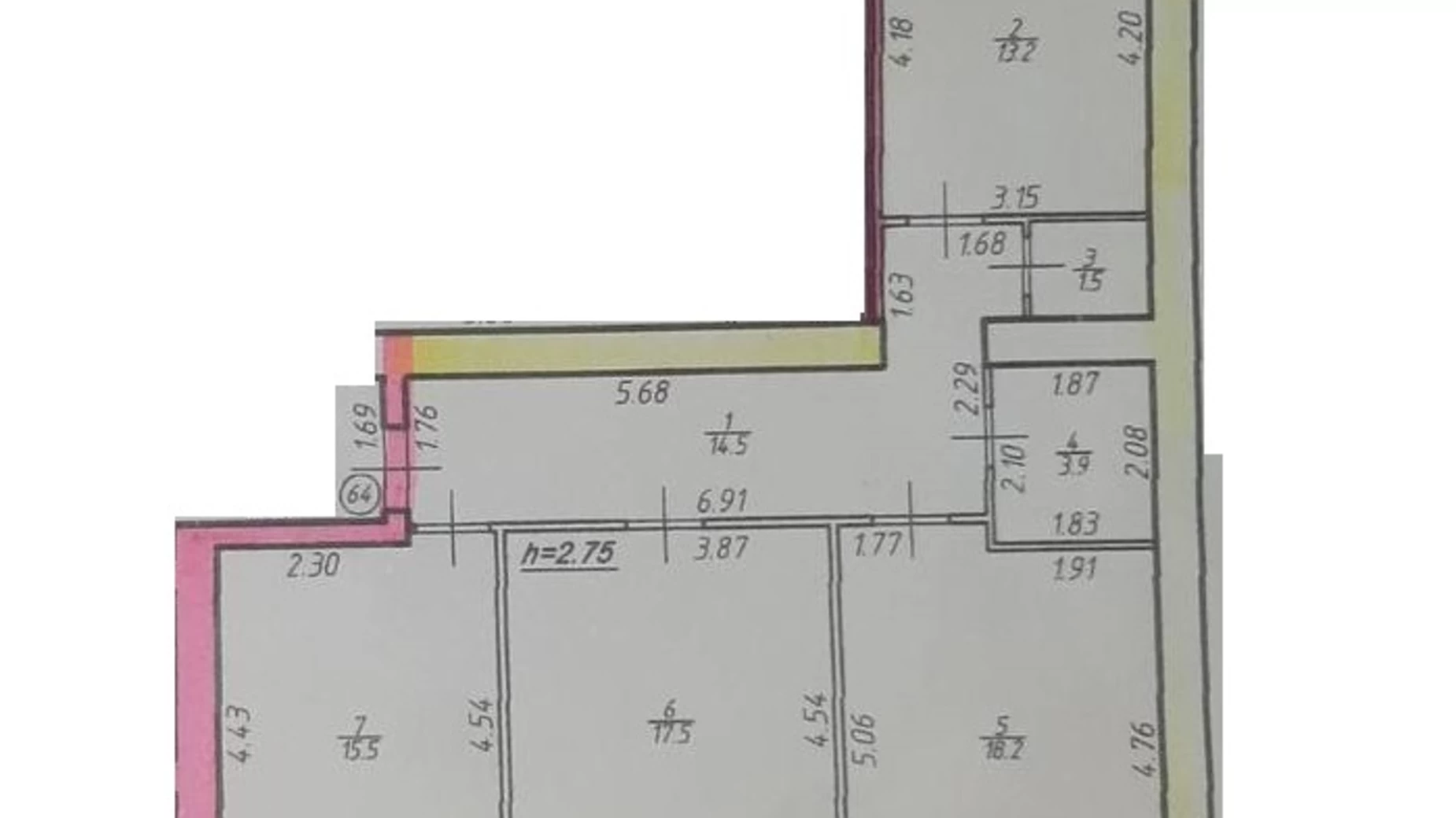 Продается 3-комнатная квартира 100 кв. м в Ивано-Франковске, ул. Химиков - фото 2