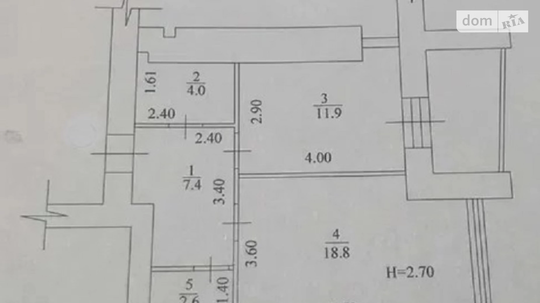 Продается 1-комнатная квартира 47.7 кв. м в Харькове, ул. Молочная, 32