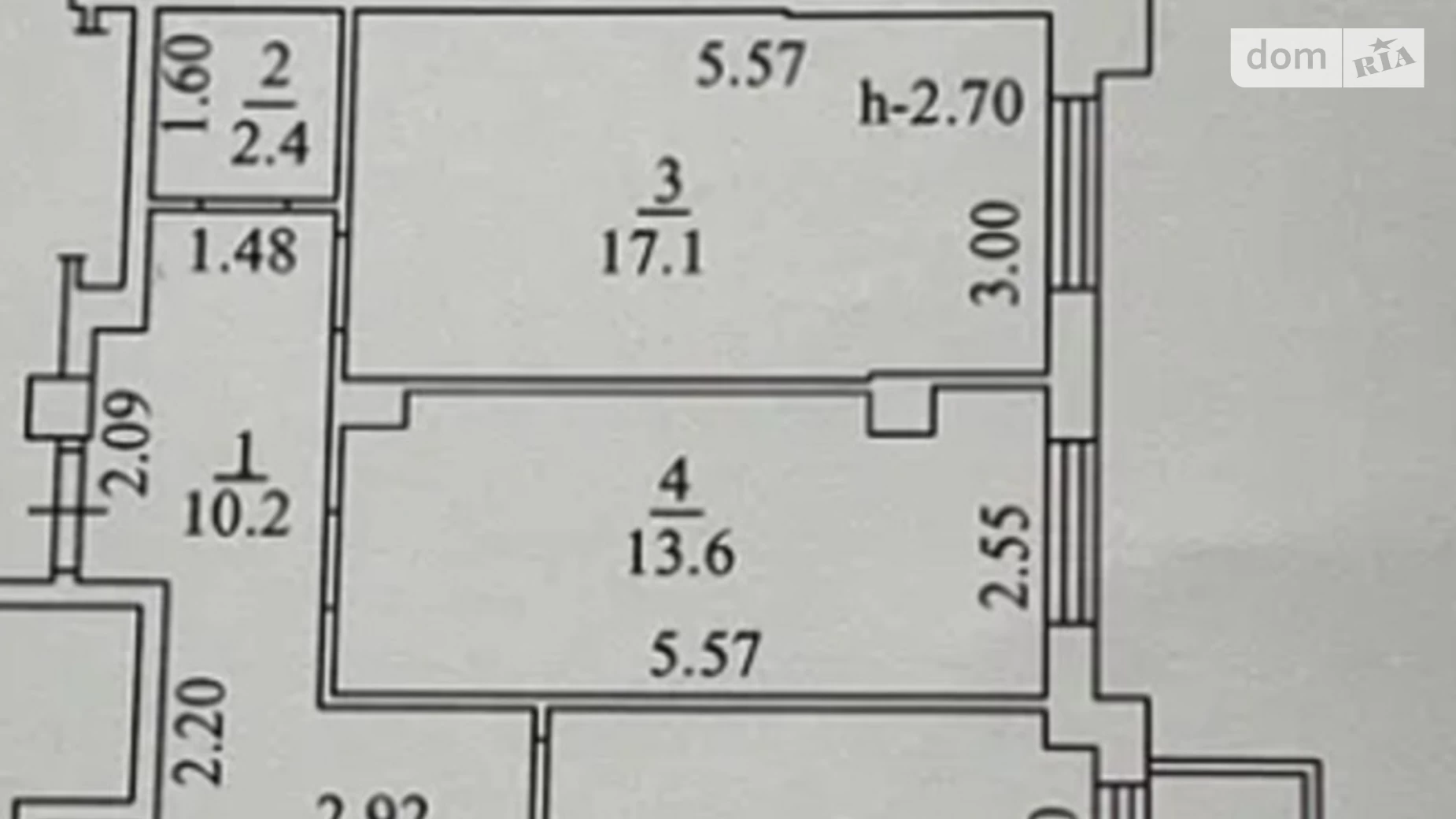 Продается 2-комнатная квартира 62 кв. м в Одессе, ул. Жаботинского, 56