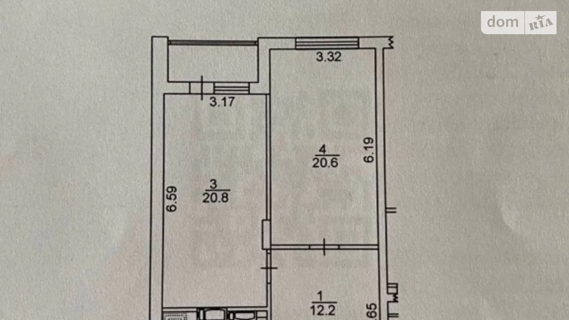 Продается 1-комнатная квартира 62.2 кв. м в Киеве, ул. Юрия Ильенко, 51Б - фото 2