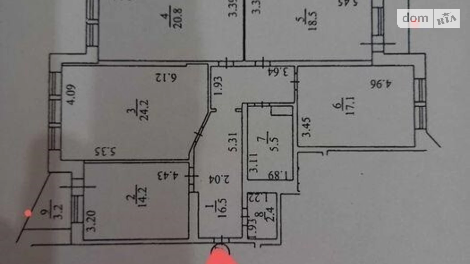 Продается 4-комнатная квартира 124 кв. м в Киеве, просп. Николая  Бажана, 12