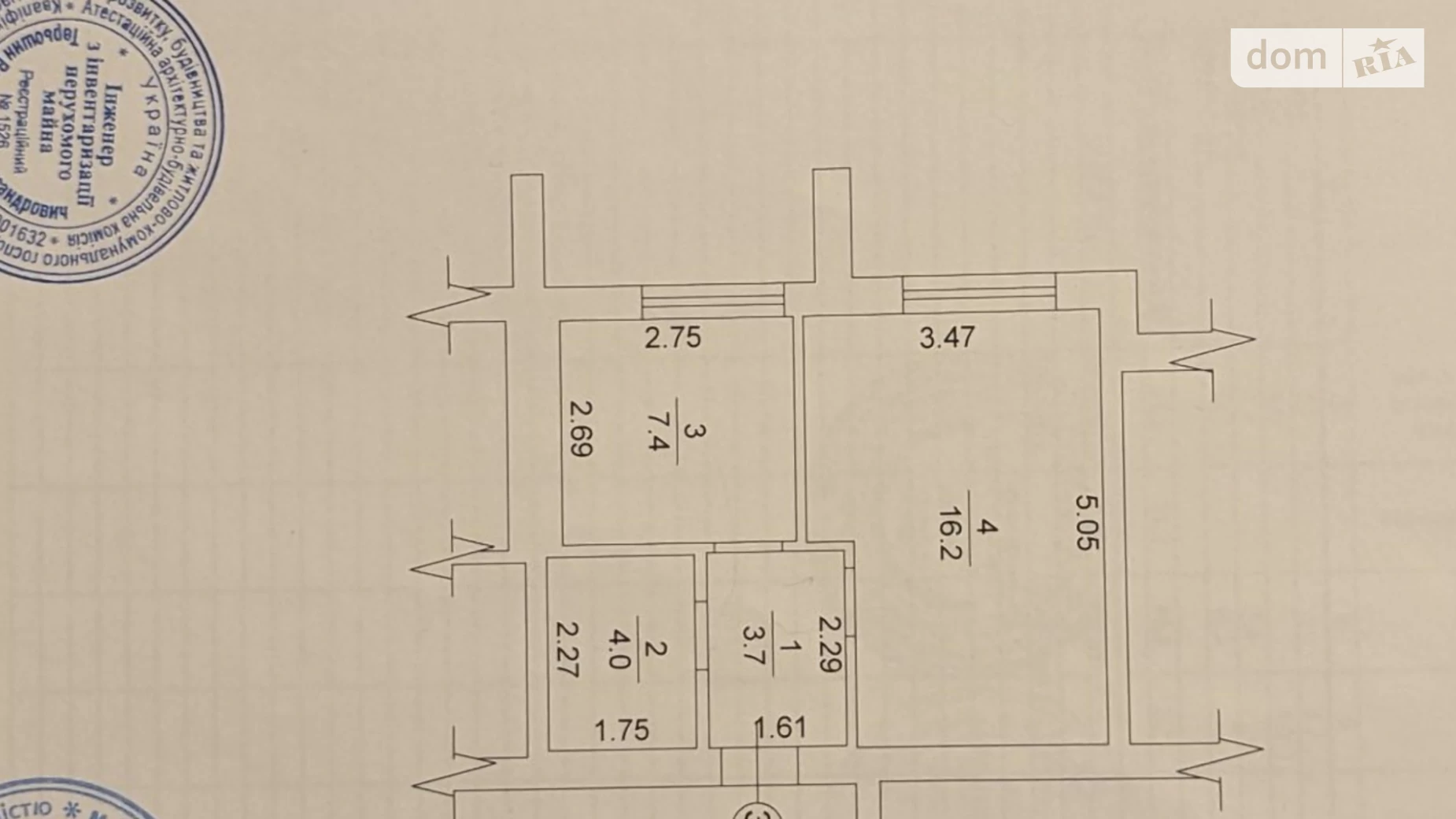 Продается 1-комнатная квартира 31.3 кв. м в Ирпене, ул. Киевская