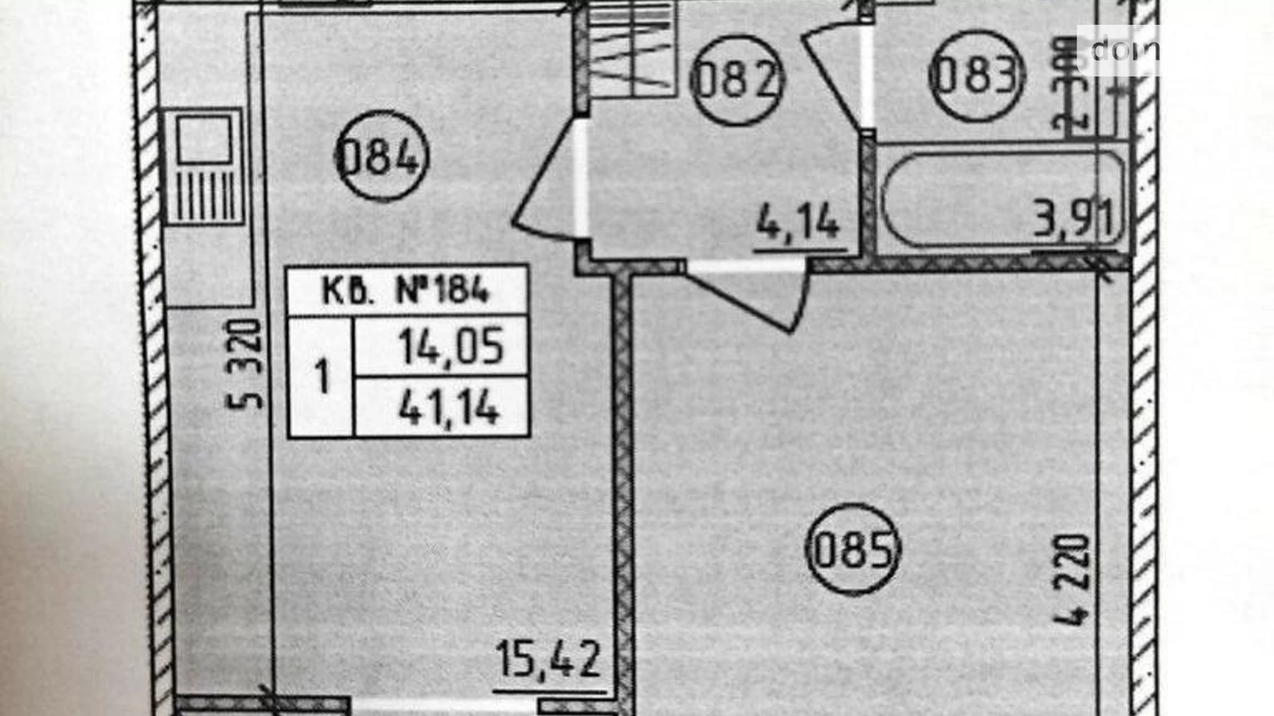 Продається 1-кімнатна квартира 42 кв. м у Києві, вул. Михайла Максимовича, 24