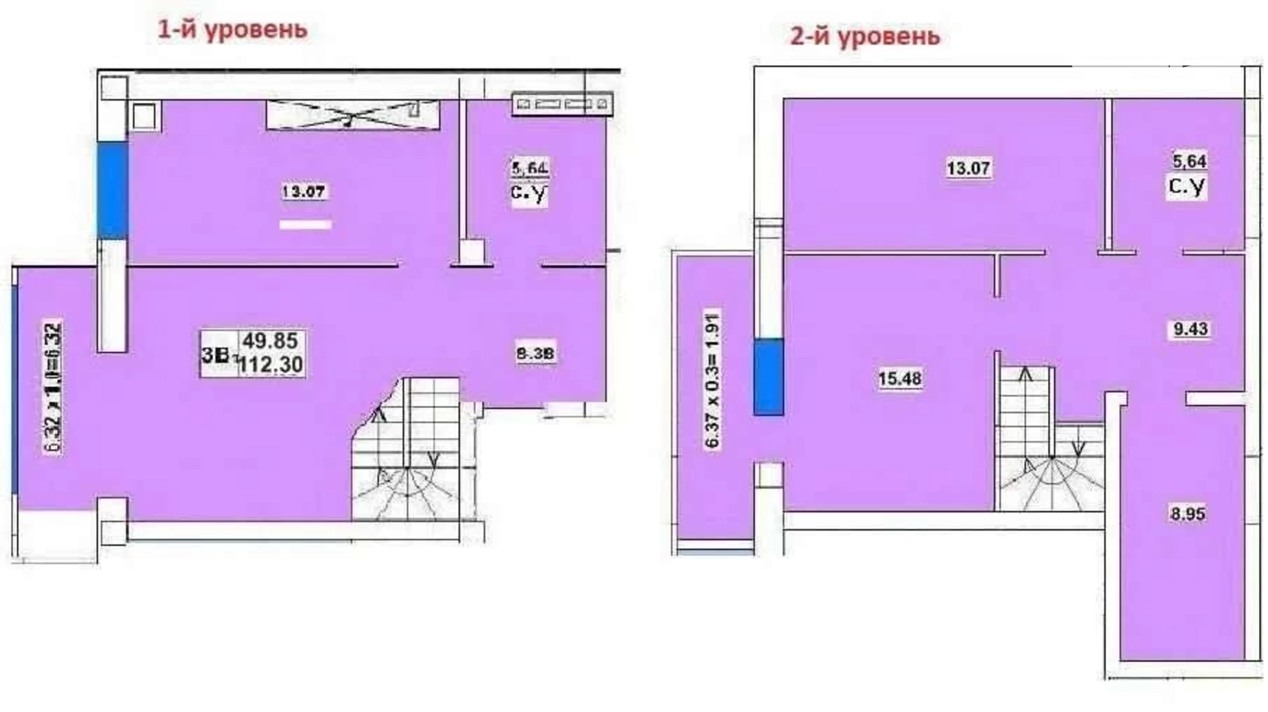 Продається 3-кімнатна квартира 113 кв. м у Крижанівка, вул. Дрезденська