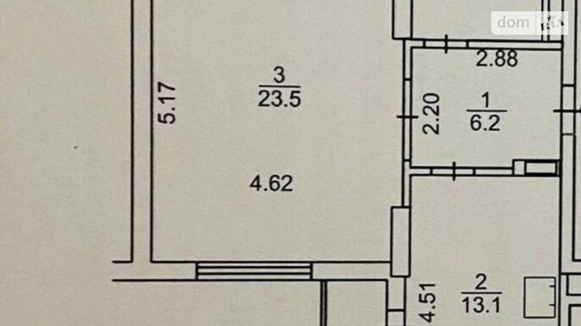 Продается 1-комнатная квартира 54 кв. м в Киеве, просп. Лобановского, 6В