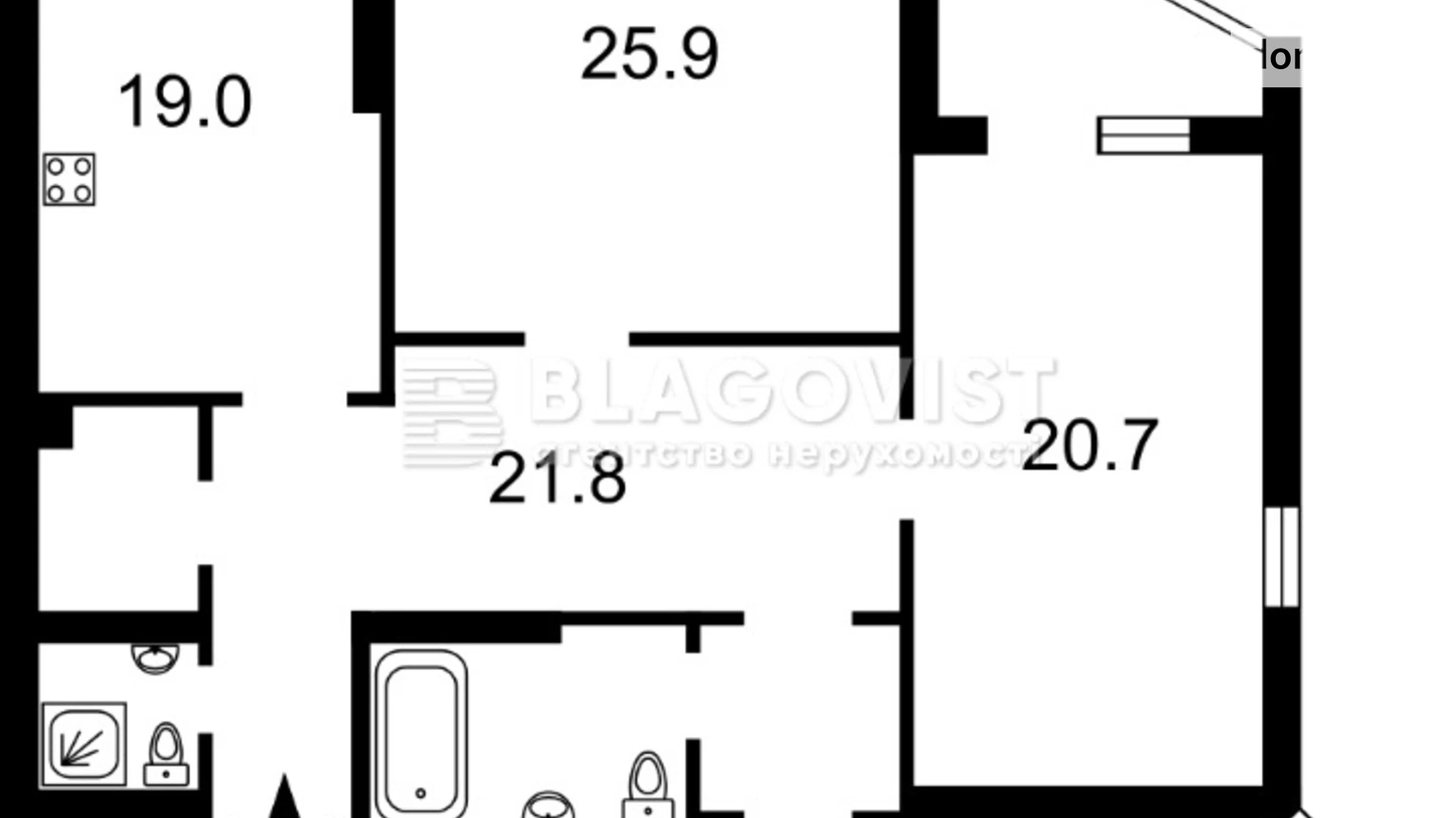 Продается 3-комнатная квартира 127 кв. м в Киеве, ул. Коновальца Евгения, 32Г