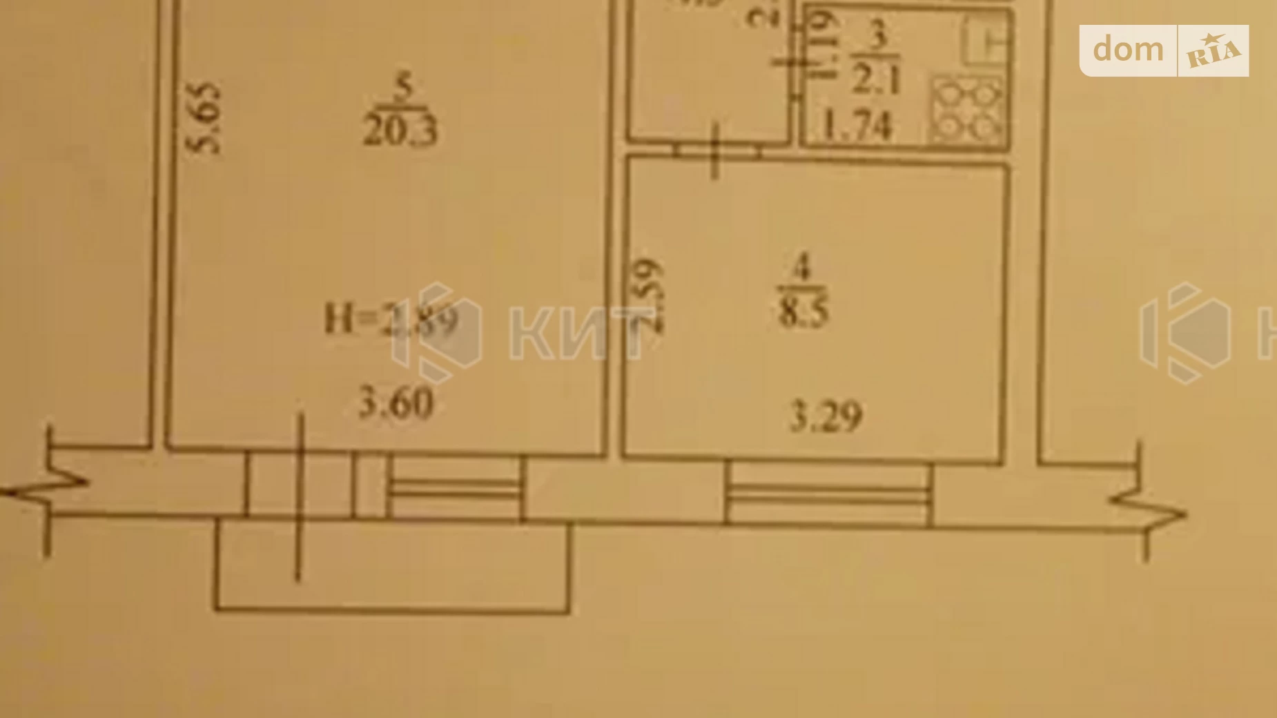 Продається 2-кімнатна квартира 40 кв. м у Харкові, вул. Полтавський Шлях, 169