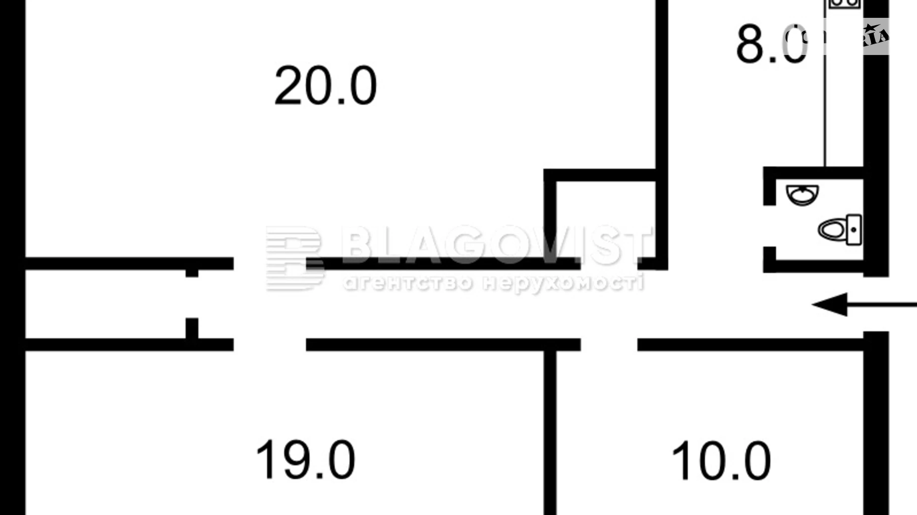 Продается 3-комнатная квартира 72 кв. м в Киеве, ул. Богдана Хмельницкого, 86