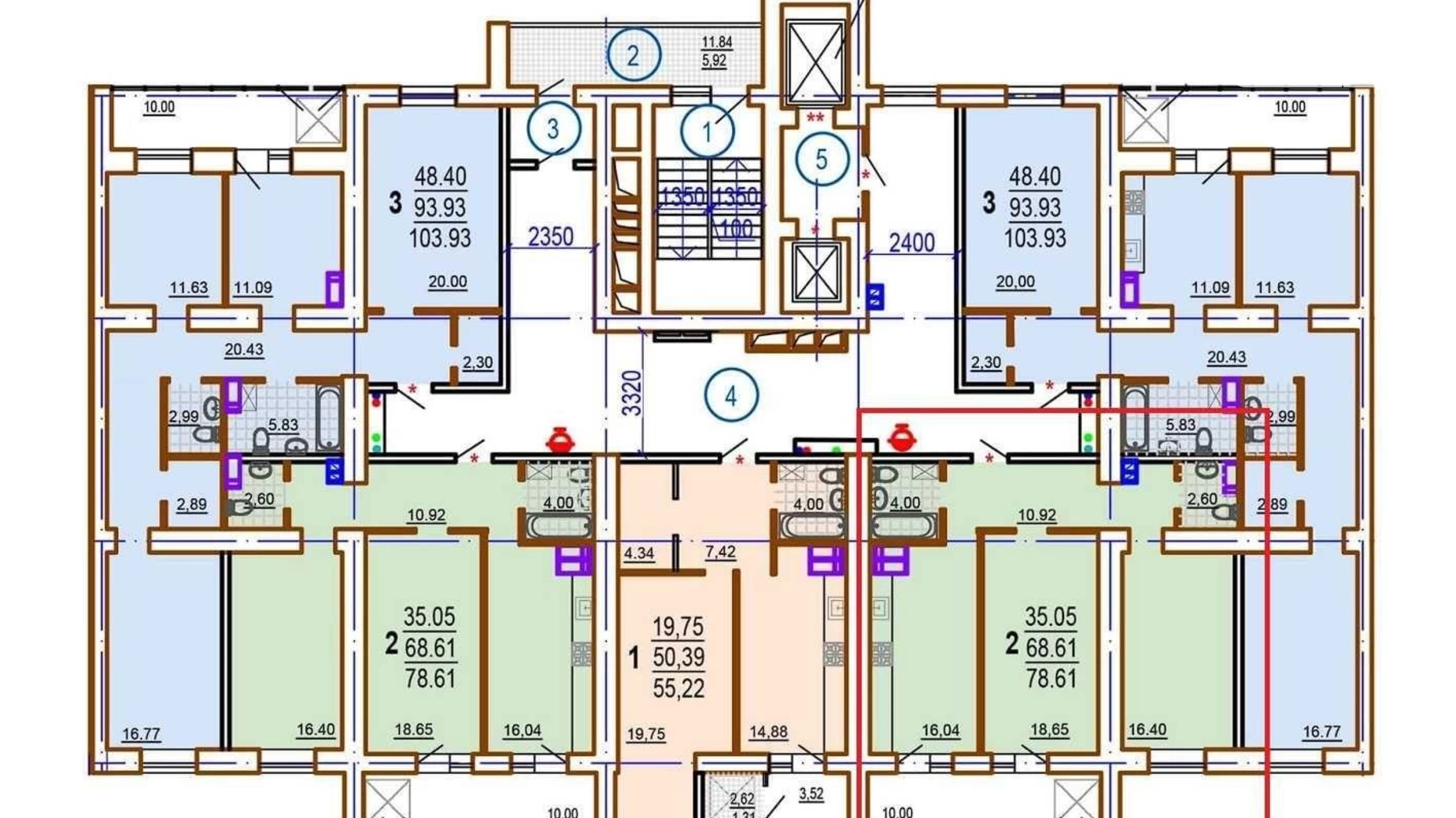 Продается 2-комнатная квартира 79 кв. м в Харькове, пер. Шекспира, 1 - фото 3