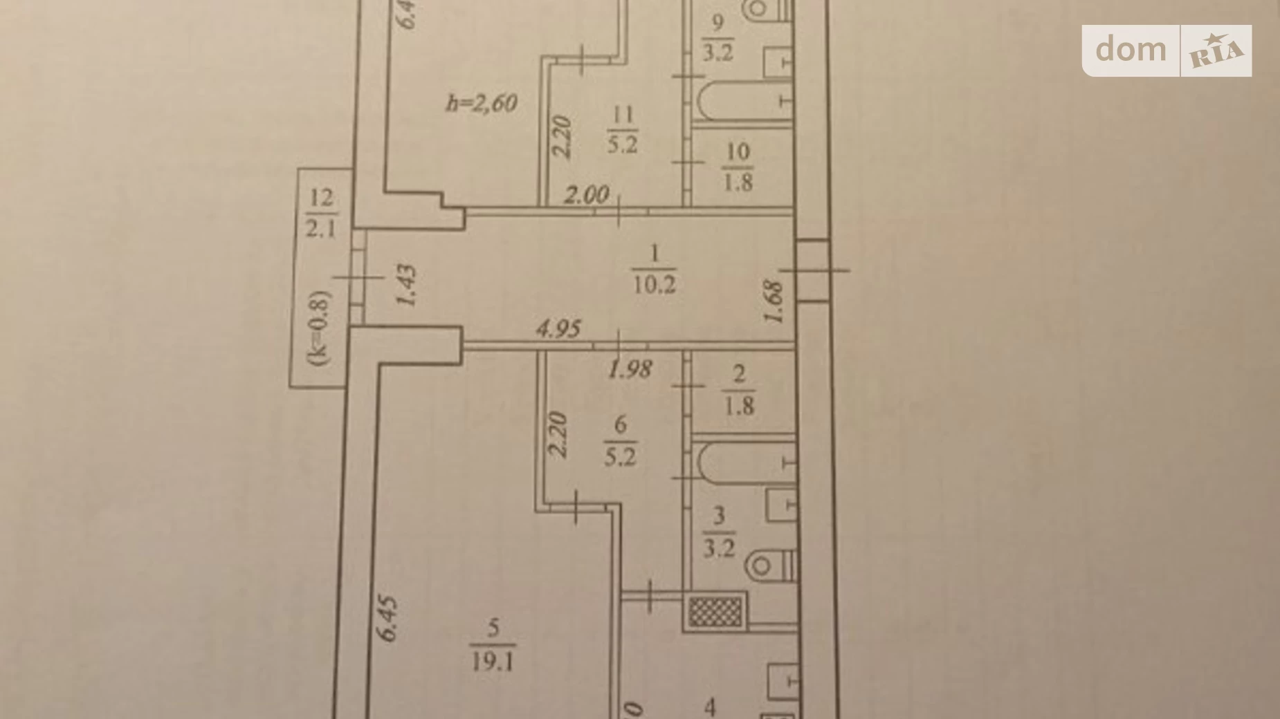 Продается 3-комнатная квартира 69 кв. м в Днепре, ул. Дмитрия Кедрина - фото 2