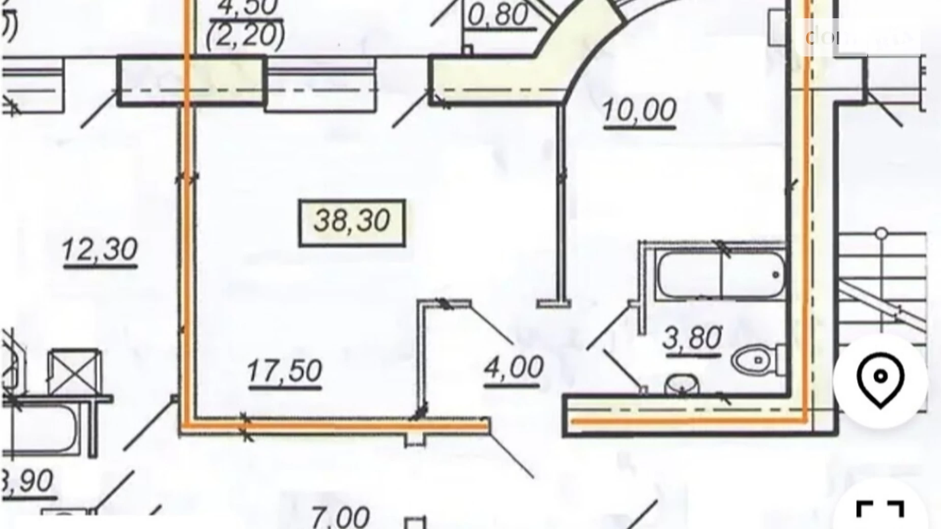 1-комнатная квартира 40.1 кв. м в Тернополе, ул. Довженко Александра, 24 - фото 4