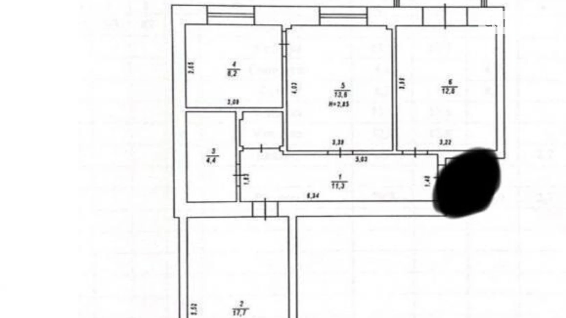 Продается 3-комнатная квартира 72 кв. м в Киеве, ул. Джохара Дудаева(Искровская), 5