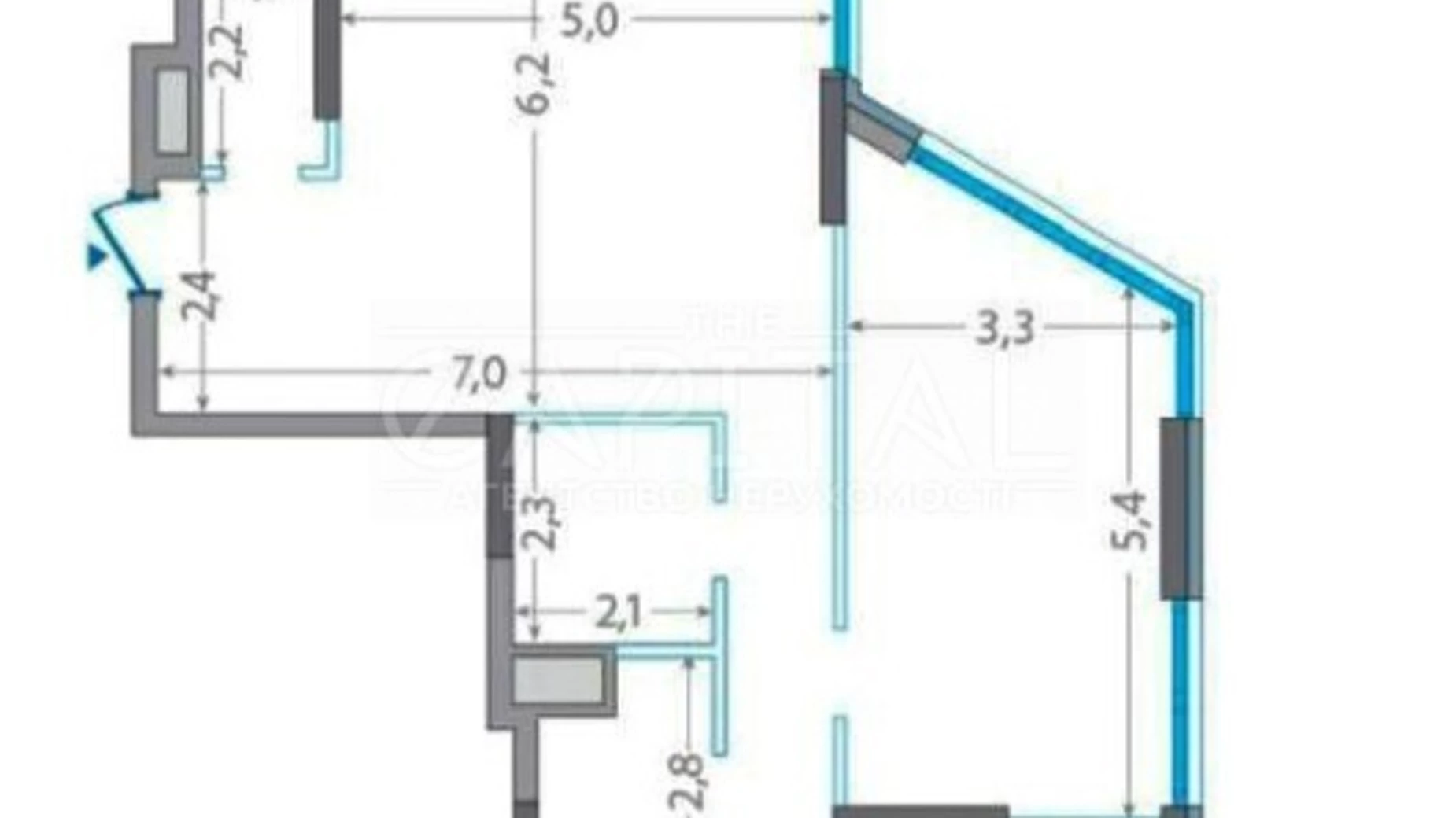 Продается 3-комнатная квартира 118 кв. м в Киеве, просп. Бажана Николая, 51