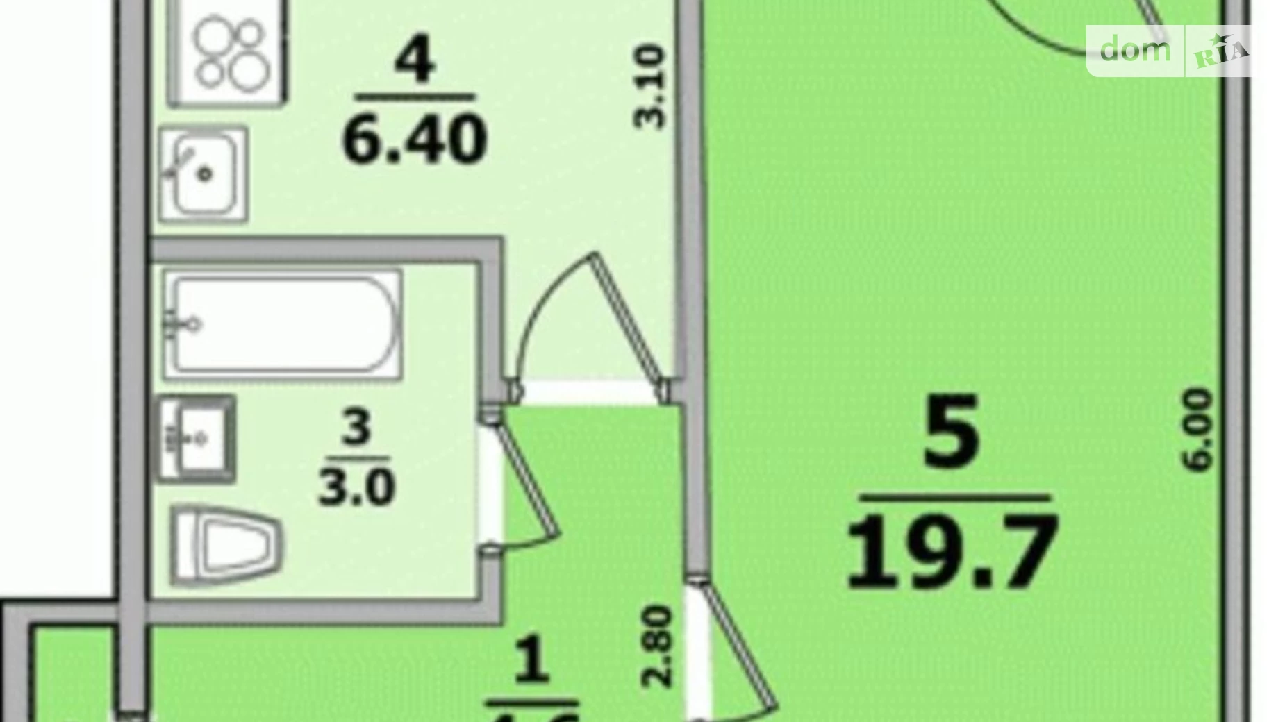 Продается 1-комнатная квартира 33 кв. м в Харькове, ул. Академика Павлова, 142