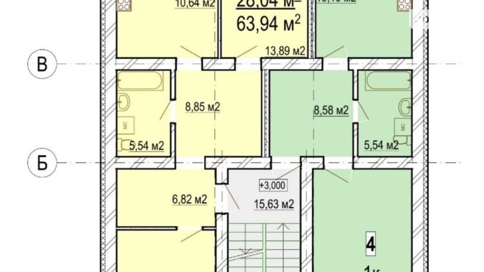 Продается 1-комнатная квартира 47 кв. м в Виннице, пер. Пластовой