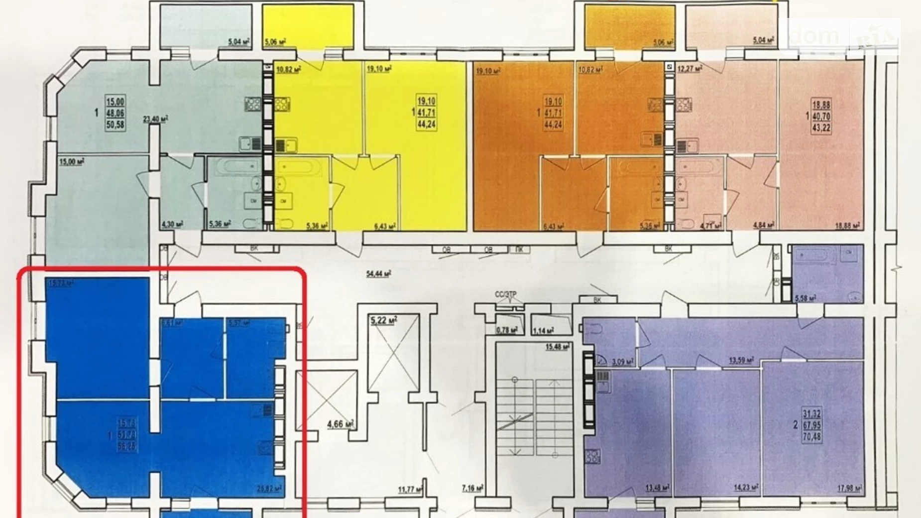 Продается 1-комнатная квартира 56 кв. м в Харькове, ул. Елизаветинская, 2Б