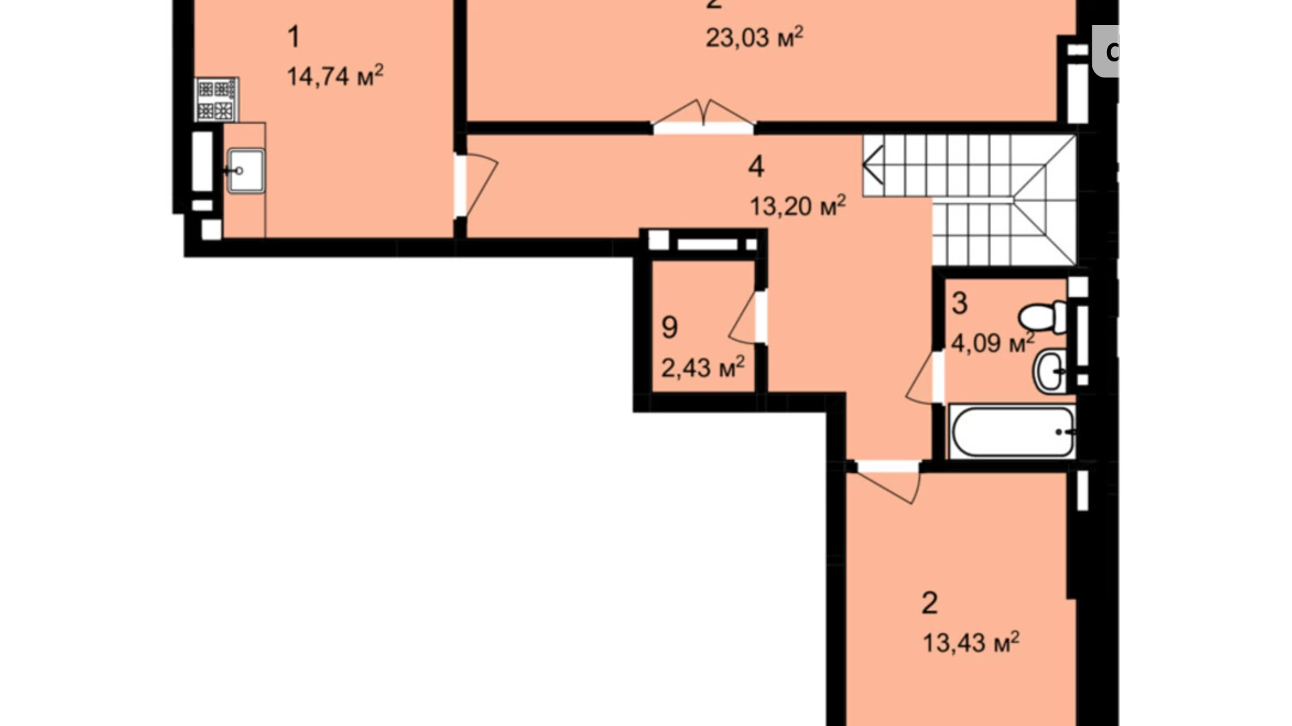 Продается 4-комнатная квартира 120.25 кв. м в Львове, ул. Щирецкая, 30