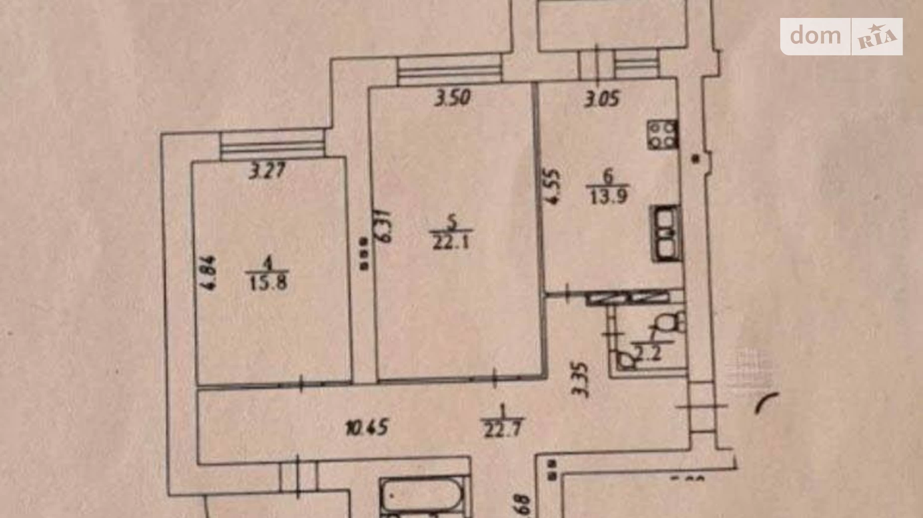 Продается 3-комнатная квартира 105 кв. м в Киеве, ул. Просвещения, 3А