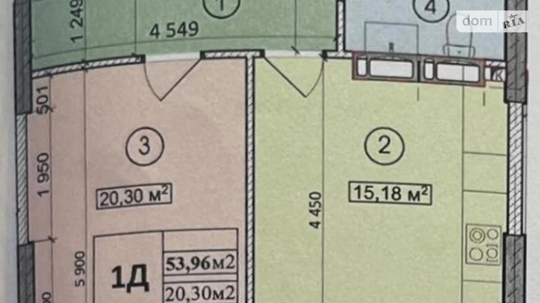 Продается 1-комнатная квартира 54 кв. м в Киеве, ул. Глубочицкая, 73-79