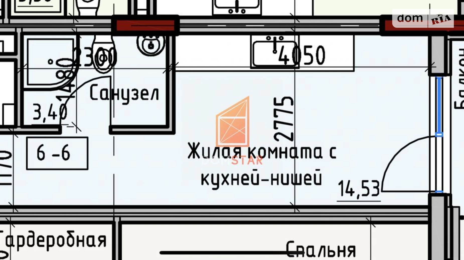 Продается 1-комнатная квартира 18 кв. м в Одессе, ул. Дмитрия Донского - фото 5