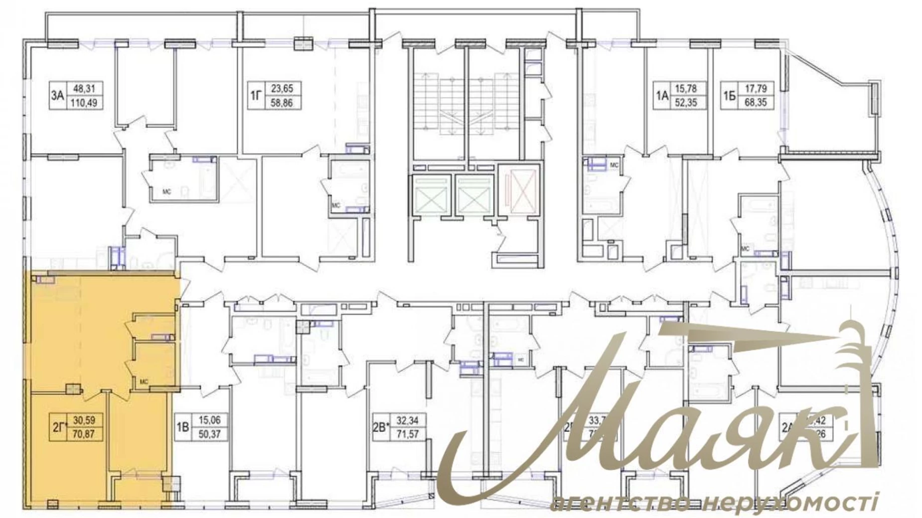 Продается 2-комнатная квартира 71 кв. м в Киеве, ул. Антоновича(Горького), 109