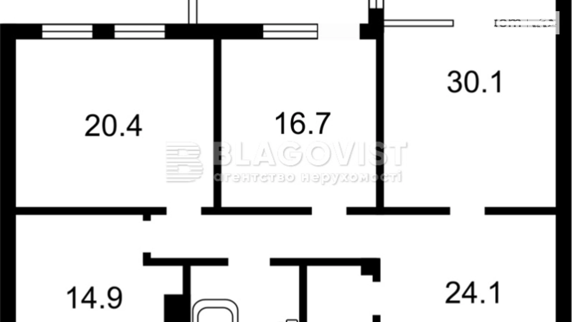 Продається 3-кімнатна квартира 121 кв. м у Києві, вул. Турівська, 31