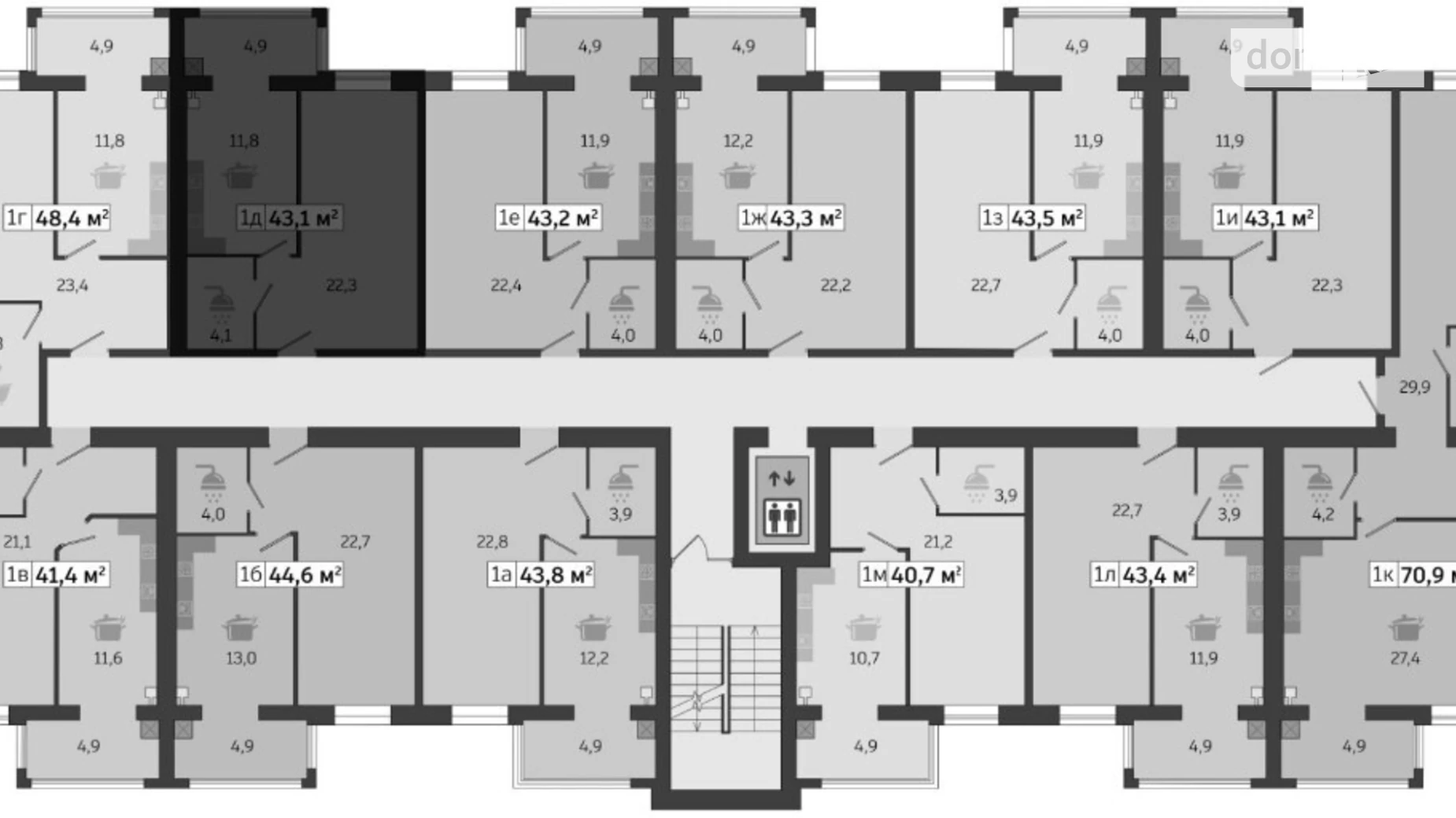 Продается 2-комнатная квартира 43 кв. м в Днепре, Запорожское шоссе, 32