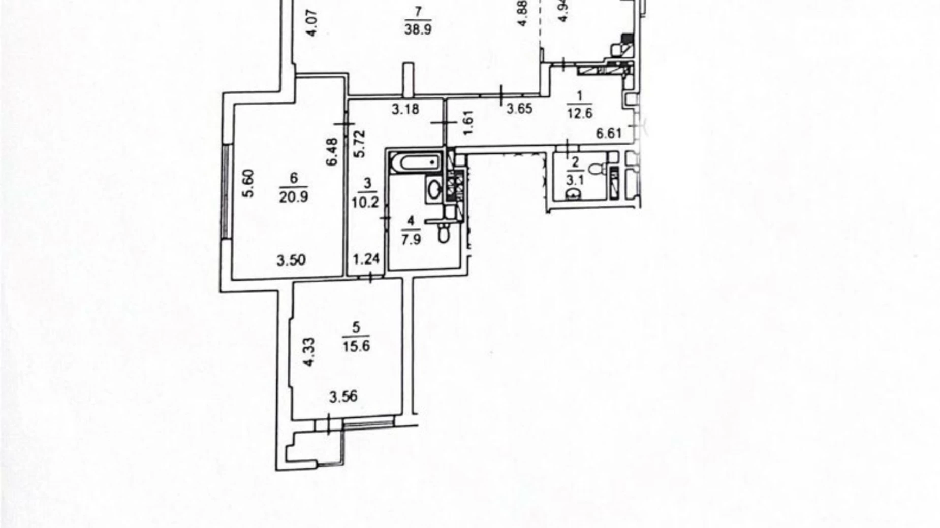 Продается 3-комнатная квартира 125 кв. м в Киеве, просп. Лобановского, 6А