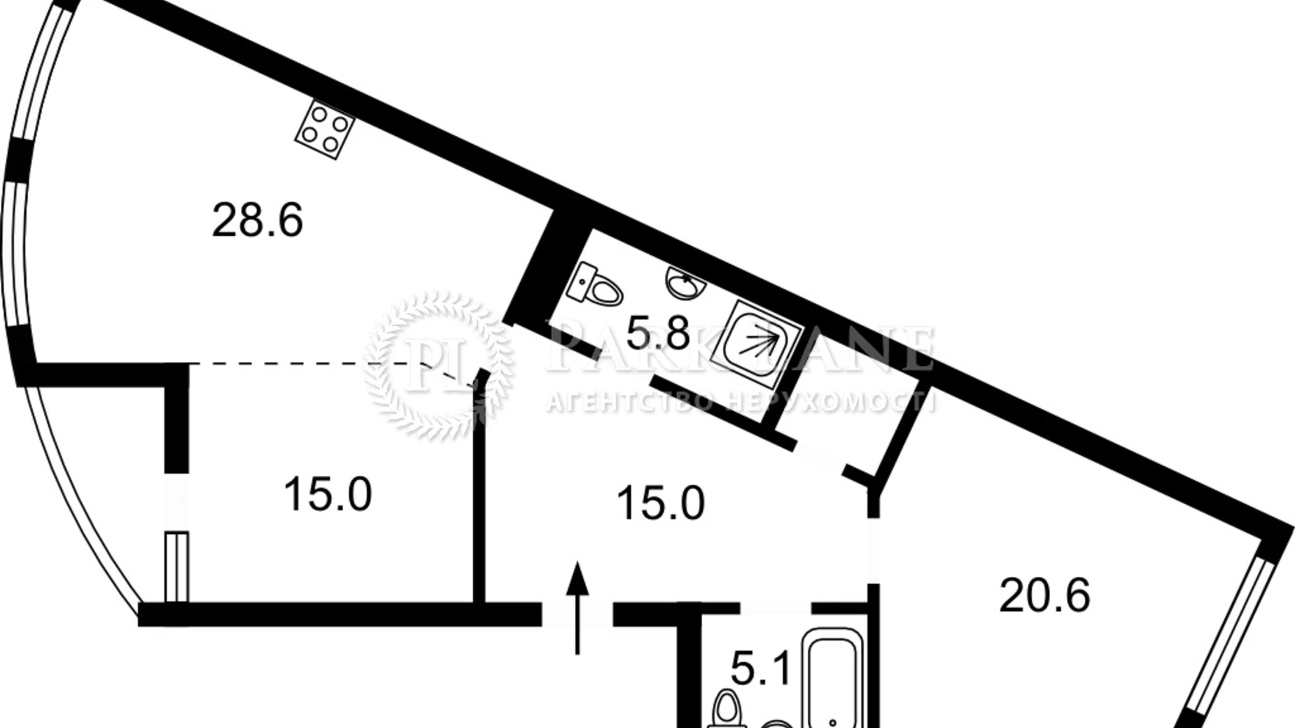 Продается 3-комнатная квартира 94 кв. м в Киеве, ул. Михаила Бойчука, 19А - фото 2