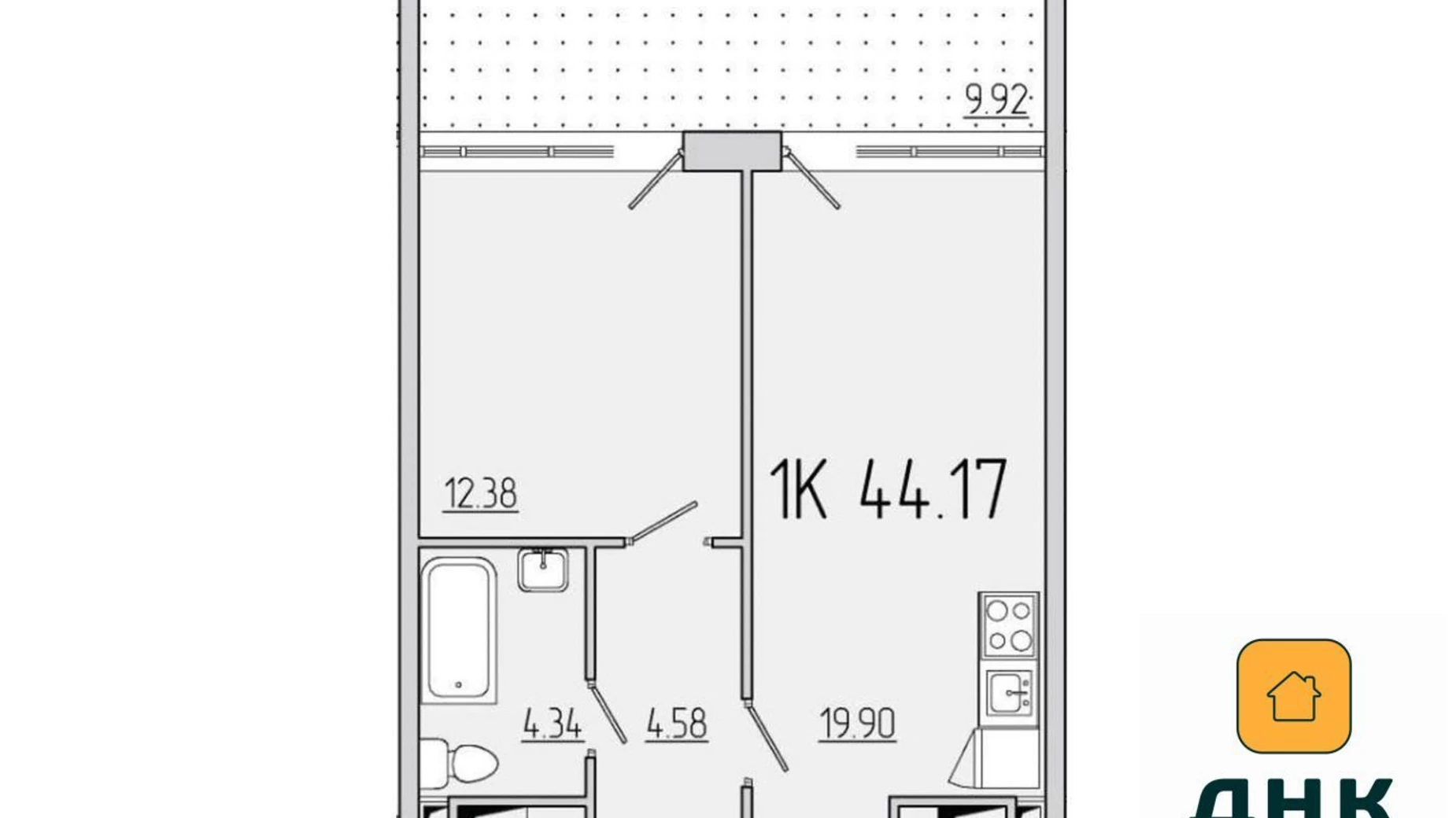 Продается 1-комнатная квартира 45 кв. м в Одессе, ул. Каманина, 16А/5