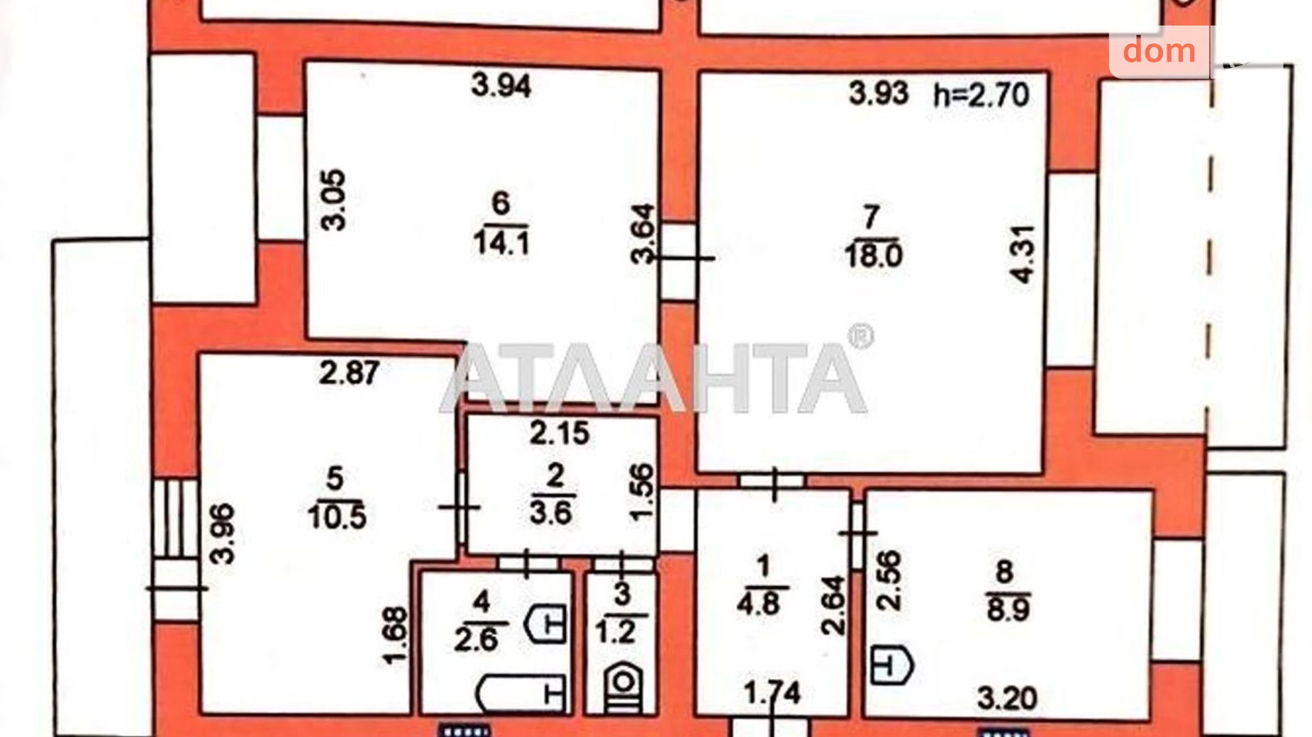 Продается 3-комнатная квартира 82 кв. м в Черноморске, просп. Мира(Ленина ул.)