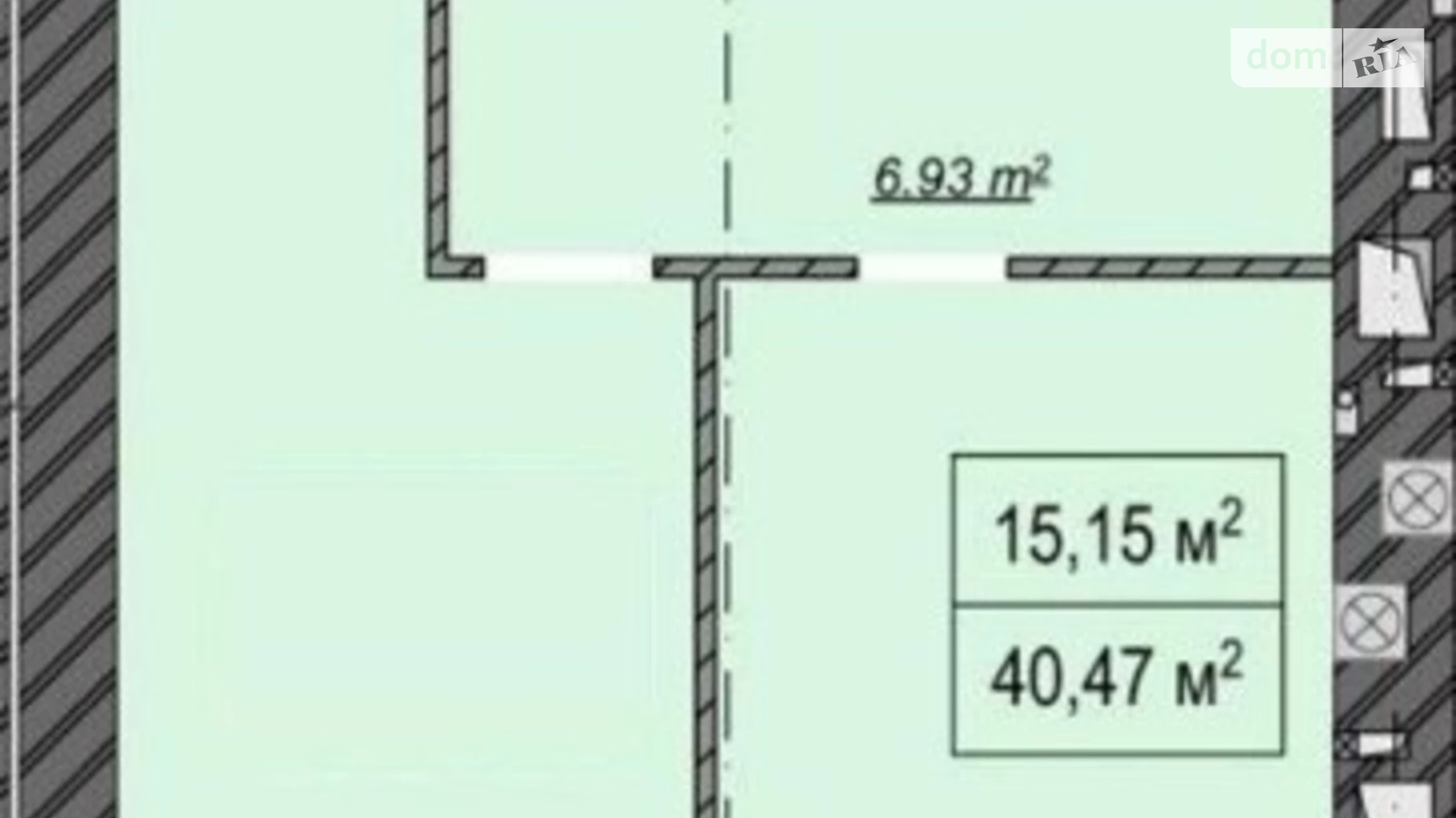 Продається 1-кімнатна квартира 41.41 кв. м у Ірпені, вул. Соборна