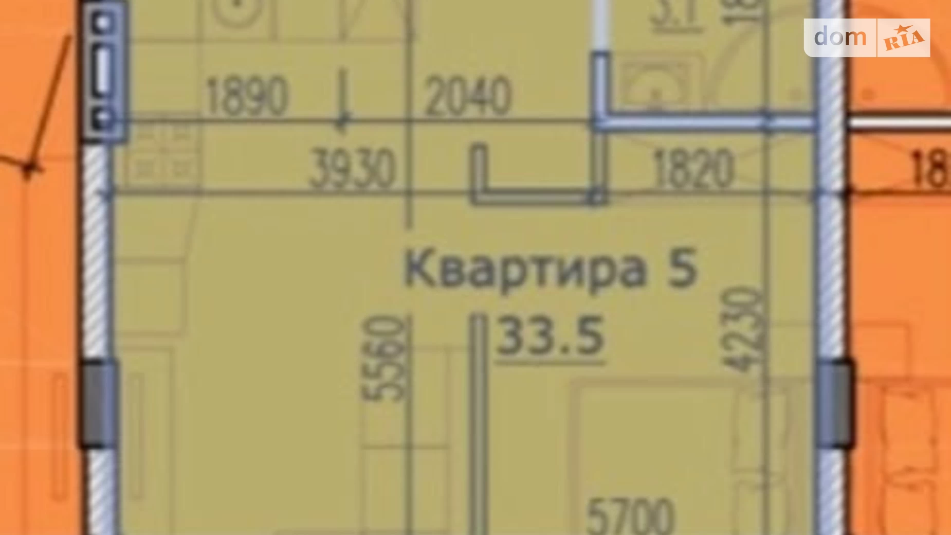 Продается 1-комнатная квартира 33.8 кв. м в Днепре, ул. 93-й Холодноярской Бригады(Челюскина), 10