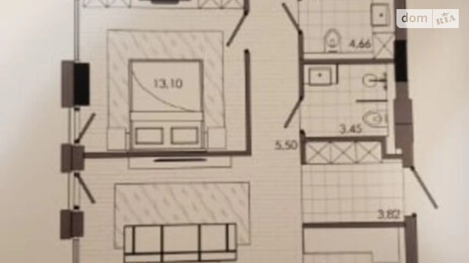 Продається 3-кімнатна квартира 82.7 кв. м у Дніпрі, вул. Короленка, 2К