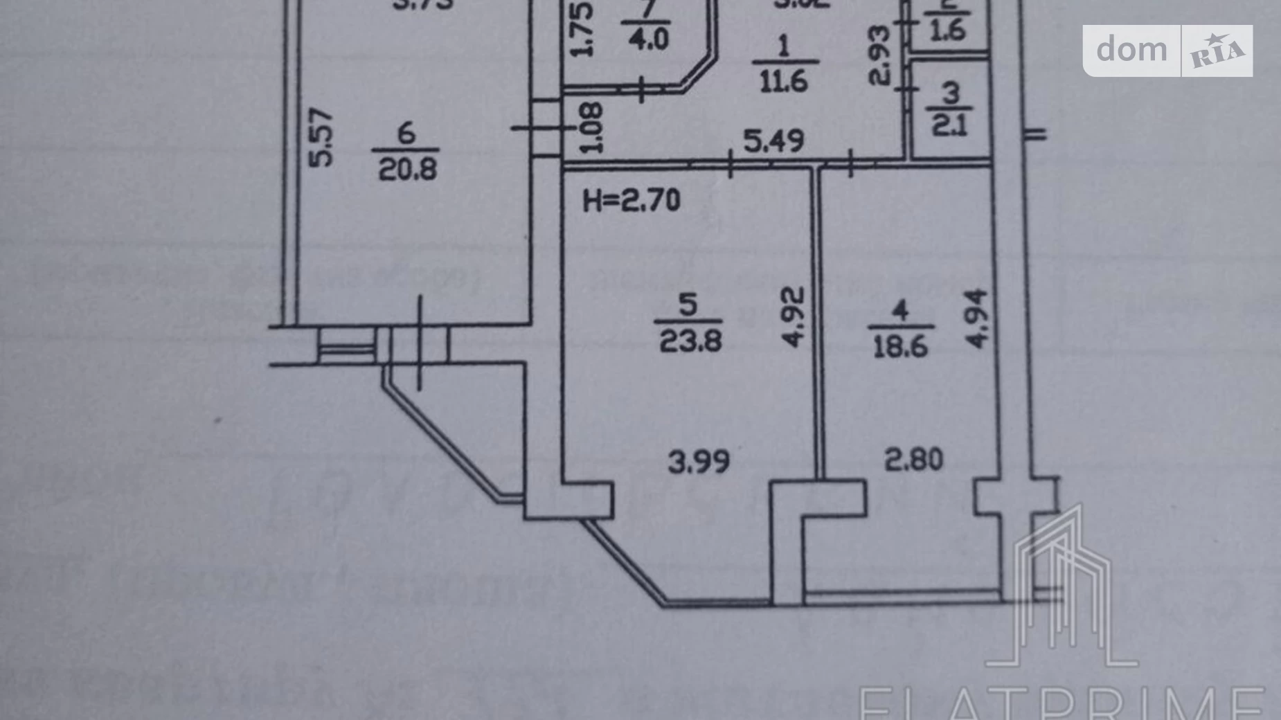 Продается 2-комнатная квартира 84 кв. м в Киеве, ул. Ломоносова, 58