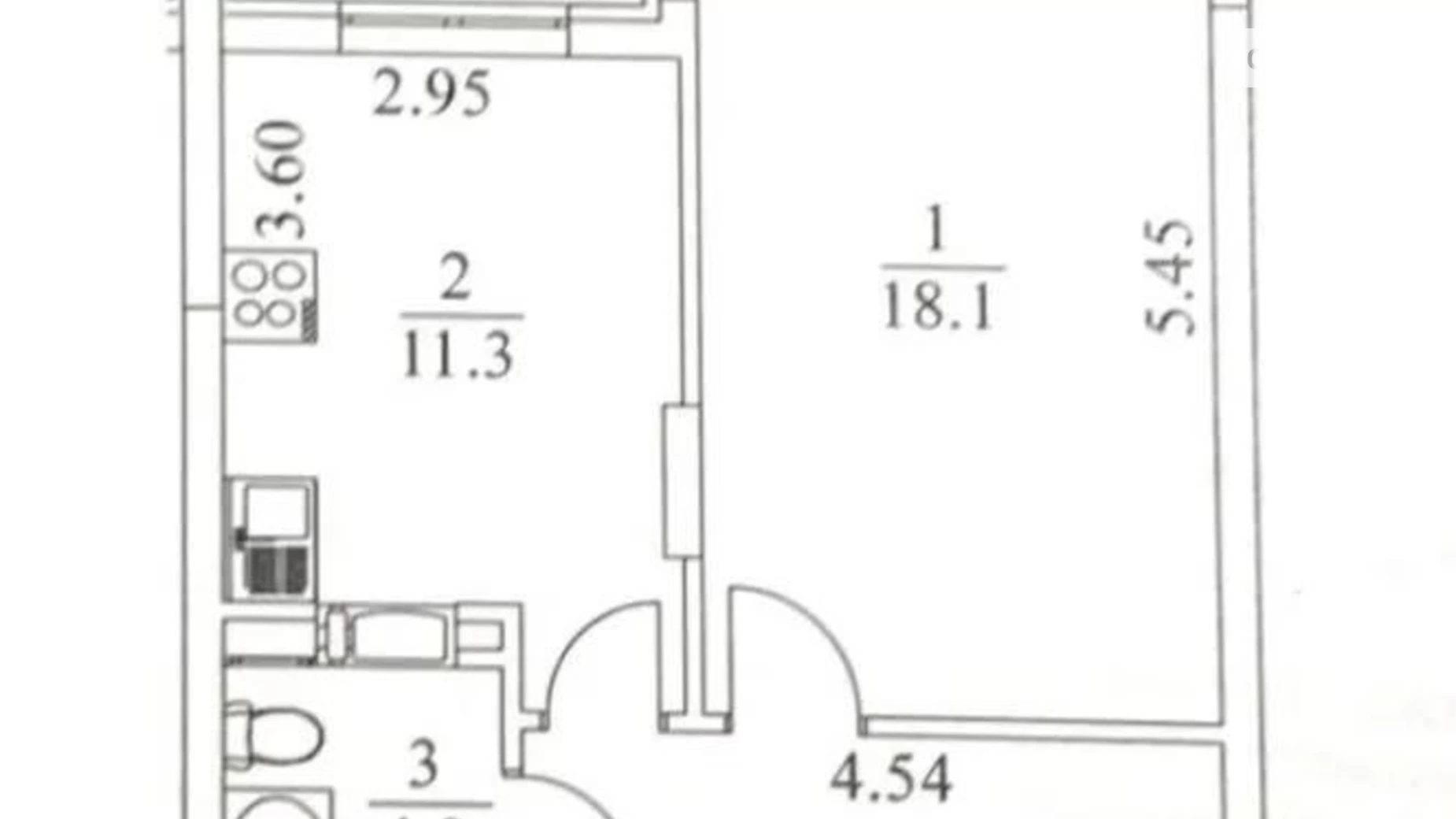 Продається 1-кімнатна квартира 43 кв. м у Києві, вул. Казармена(Григорія Андрющенка), 6Г