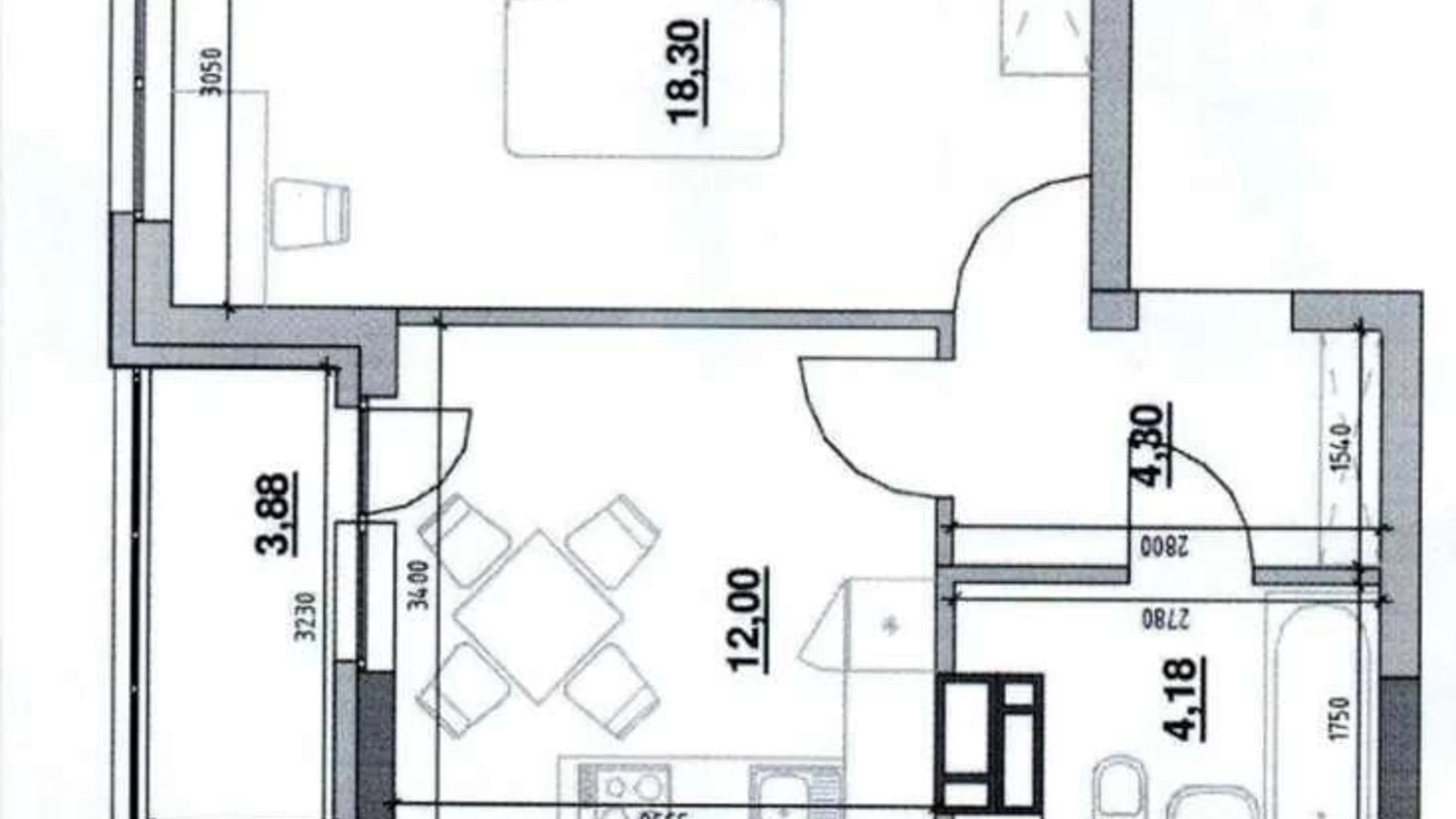 Продается 1-комнатная квартира 42 кв. м в Киеве, просп. Воздушных Сил(Воздухофлотский), 56