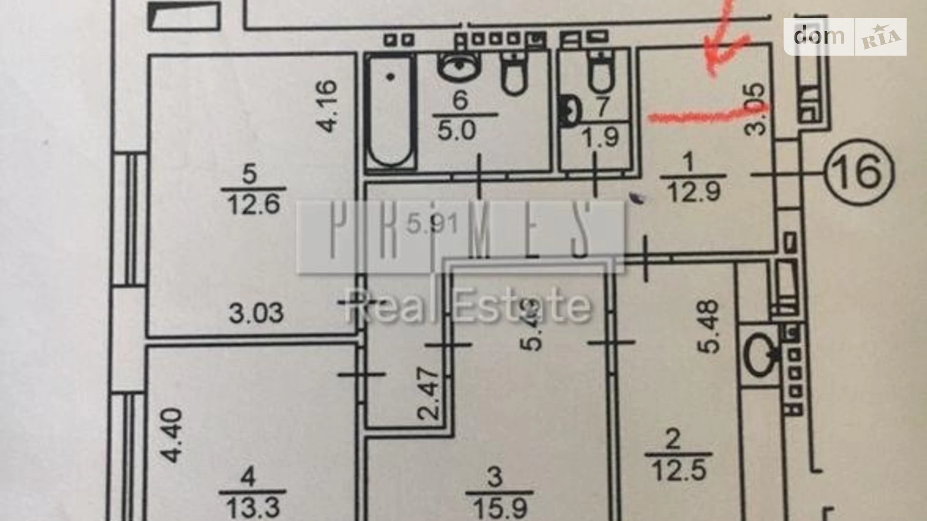 Продается 3-комнатная квартира 80 кв. м в Киеве, ул. Замковецкая, 106 - фото 3