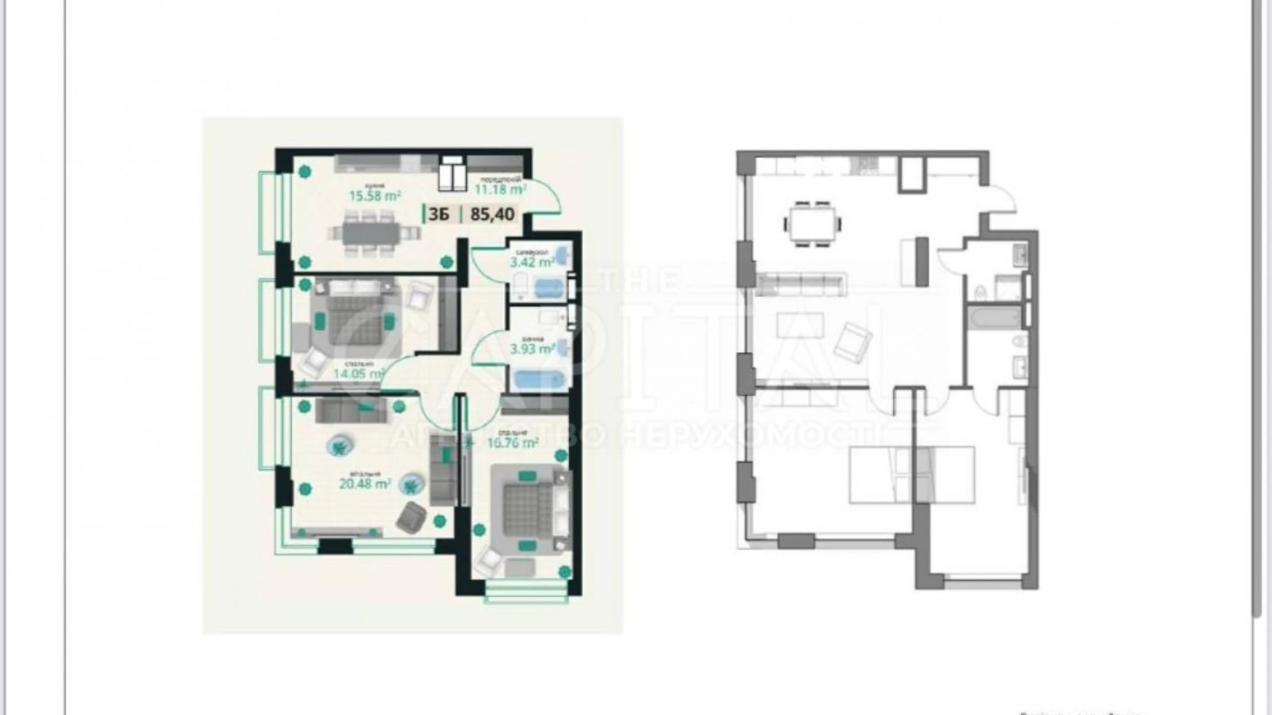 Продается 2-комнатная квартира 85 кв. м в Киеве, ул. Старонаводницкая, 42-44 - фото 2