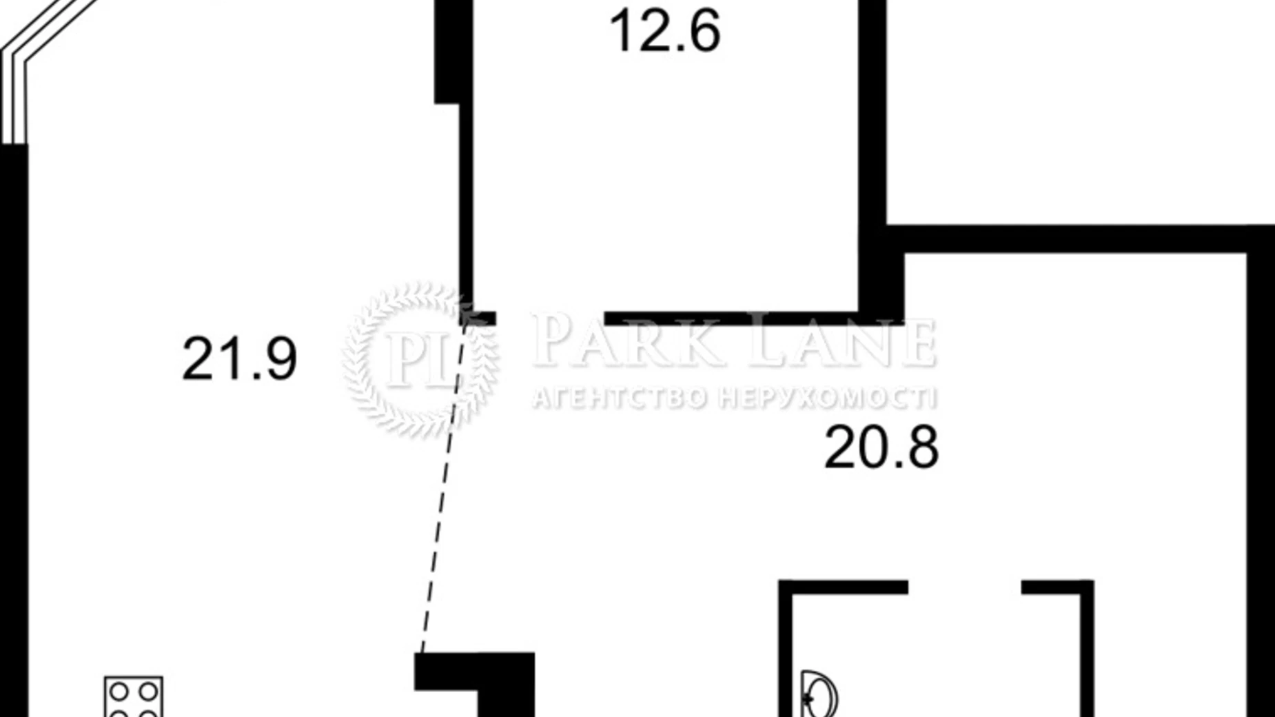 Продается 1-комнатная квартира 61.5 кв. м в Киеве, ул. Василия Тютюнника, 37/1