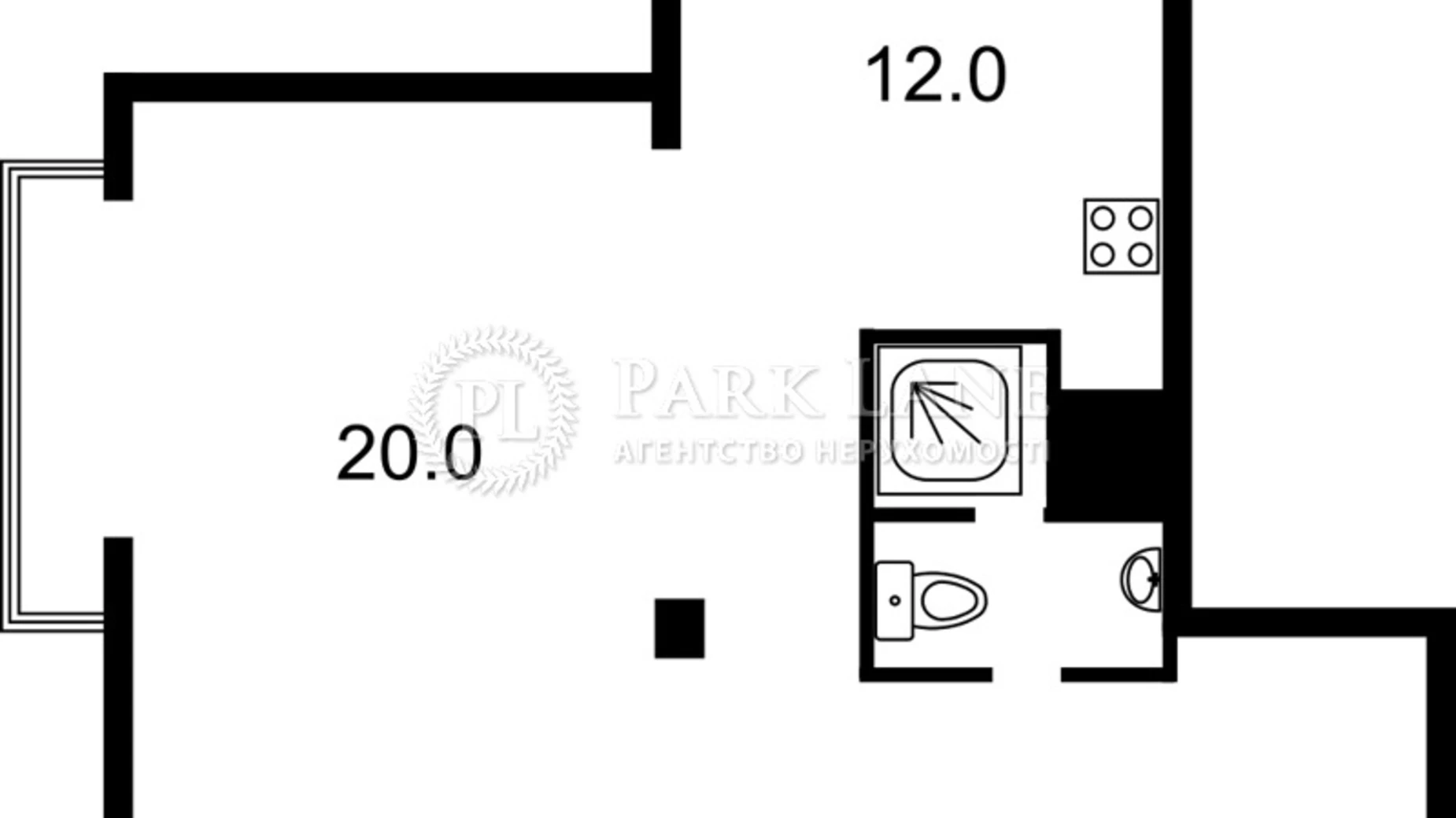 Продается 1-комнатная квартира 45 кв. м в Киеве, ул. Михаила Бойчука, 41