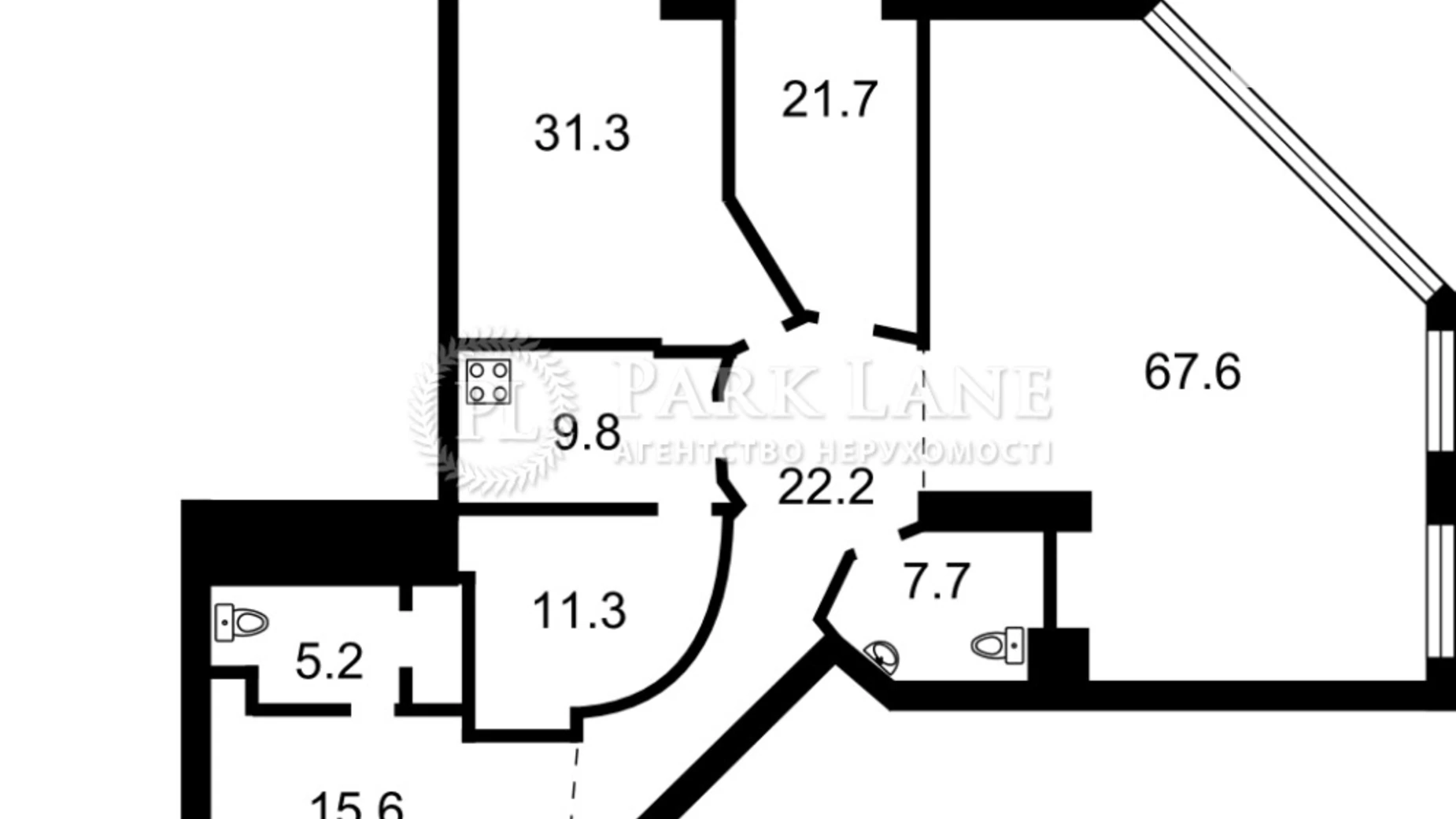 Продается 3-комнатная квартира 194 кв. м в Киеве, вул. Большая Васильковская, 72